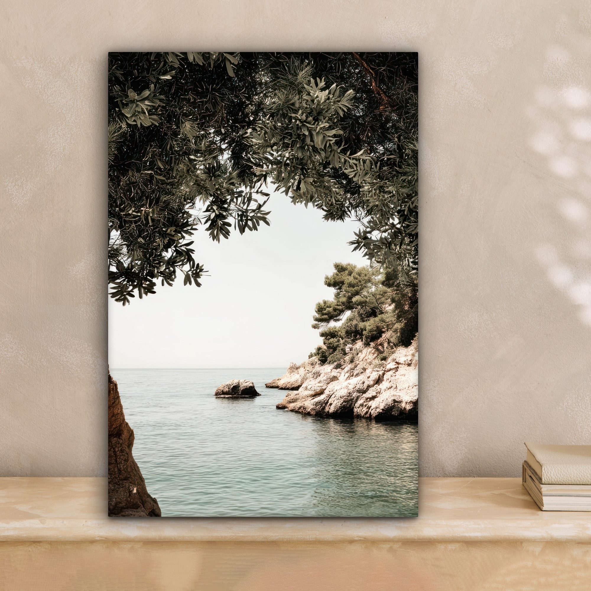 OneMillionCanvasses® Leinwandbild Felsen - Meer - günstig online kaufen