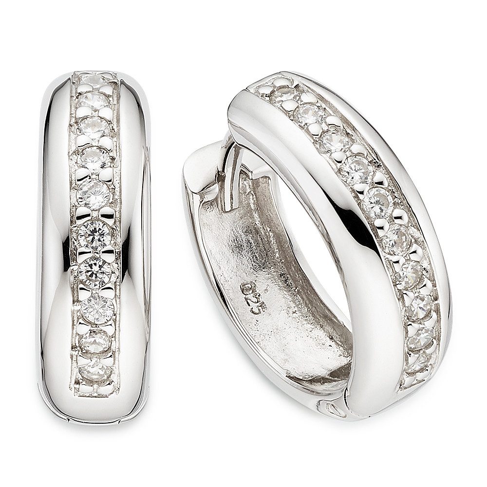 Paar Creolen Schmuck Geschenk Silbercreolen