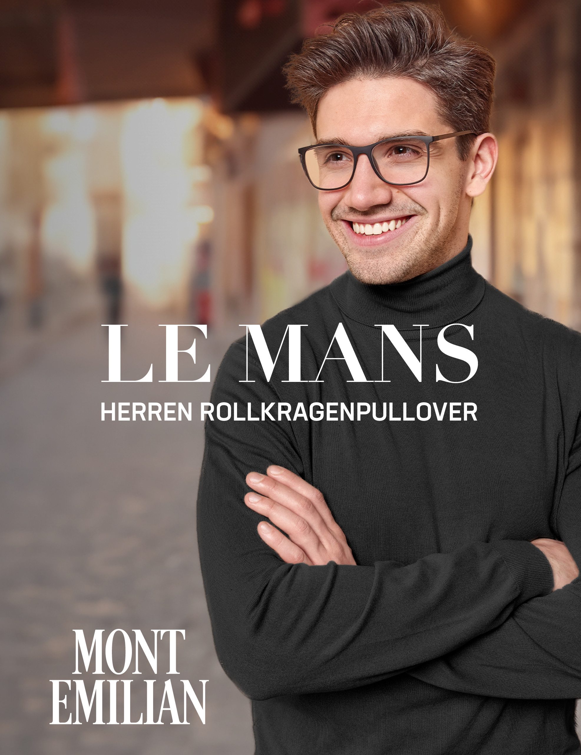 MONT EMILIAN Rollkragenpullover "Le Mans" Herren Rollkragenpullover