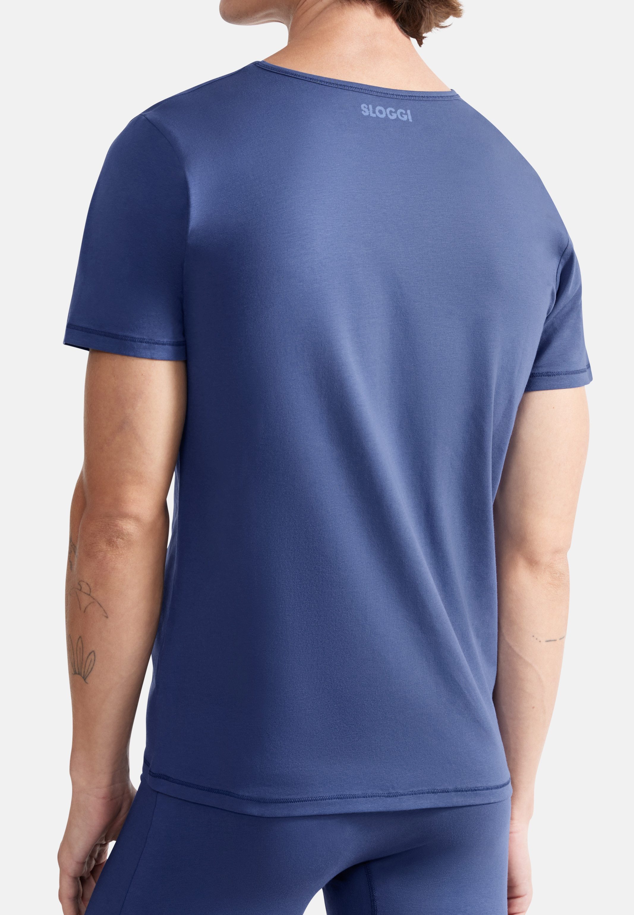 sloggi Unterhemd 2er Pack men EVER Ease (Spar-Set, 2-St) Unterhemd / Shirt Kurzarm - Baumwolle - Atmungsaktiv