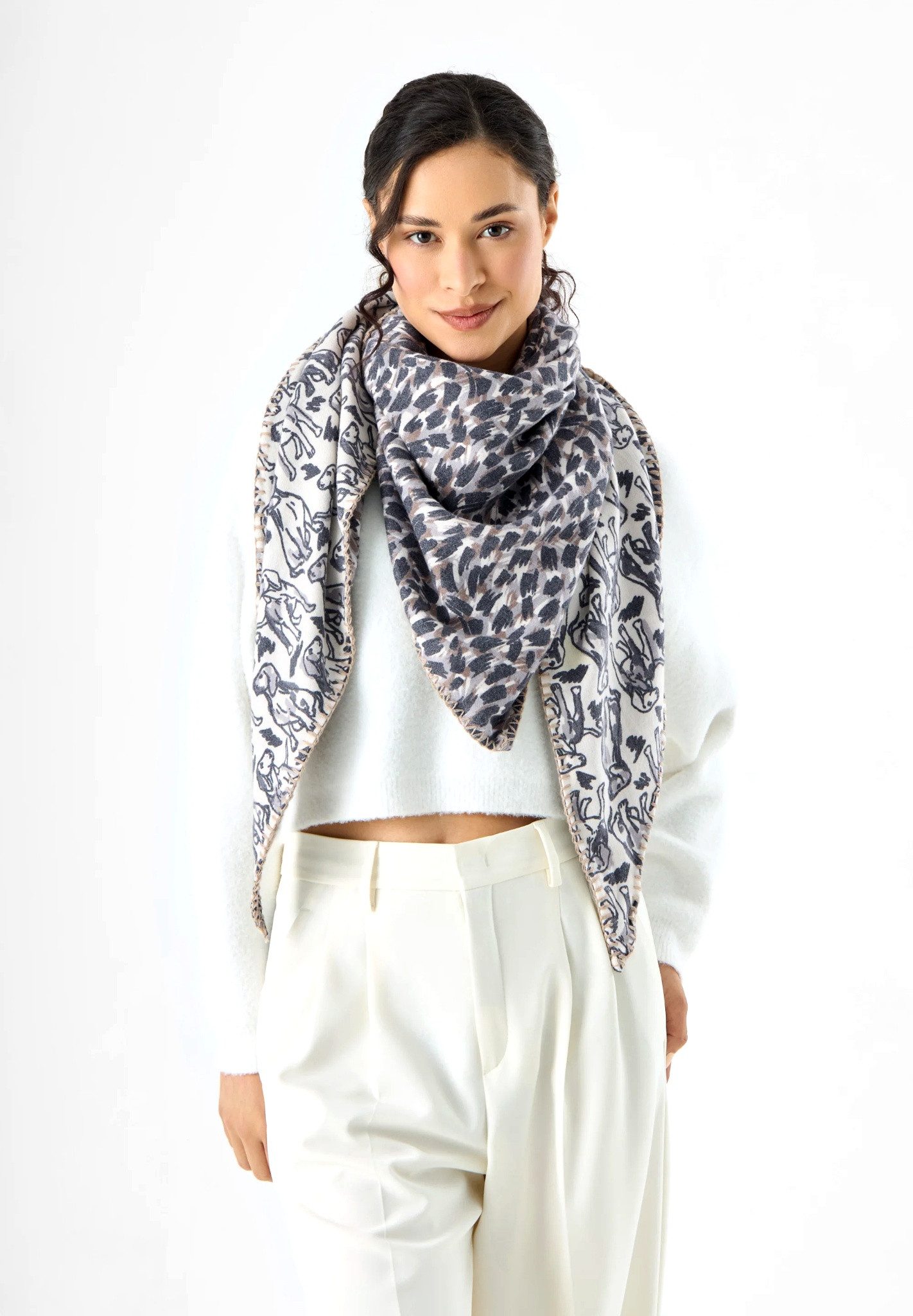 Codello Dreieckstuch Codello Dreieckstuch mit Hundeprint günstig online kaufen