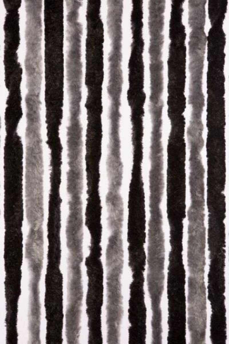 CONACORD Insektenschutz-Vorhang inkl. schwarz grau, Decona cm, 90 Conacord Flauschvorhang 200 - Tragetasche x Chenille
