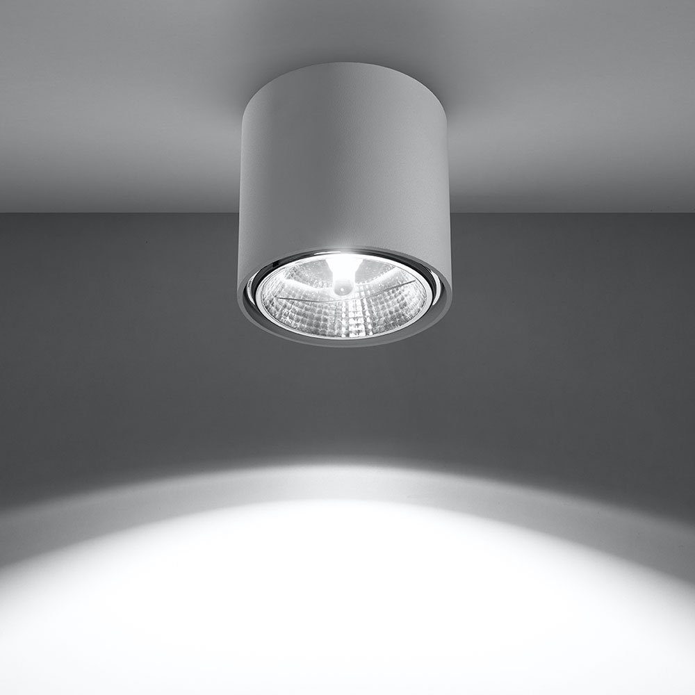 Leuchtmittel Einbaustrahler, Aufbauspot inklusive, Deckenleuchte skandinavisch LED Deckenlampe weiß GU10 nicht Spots etc-shop