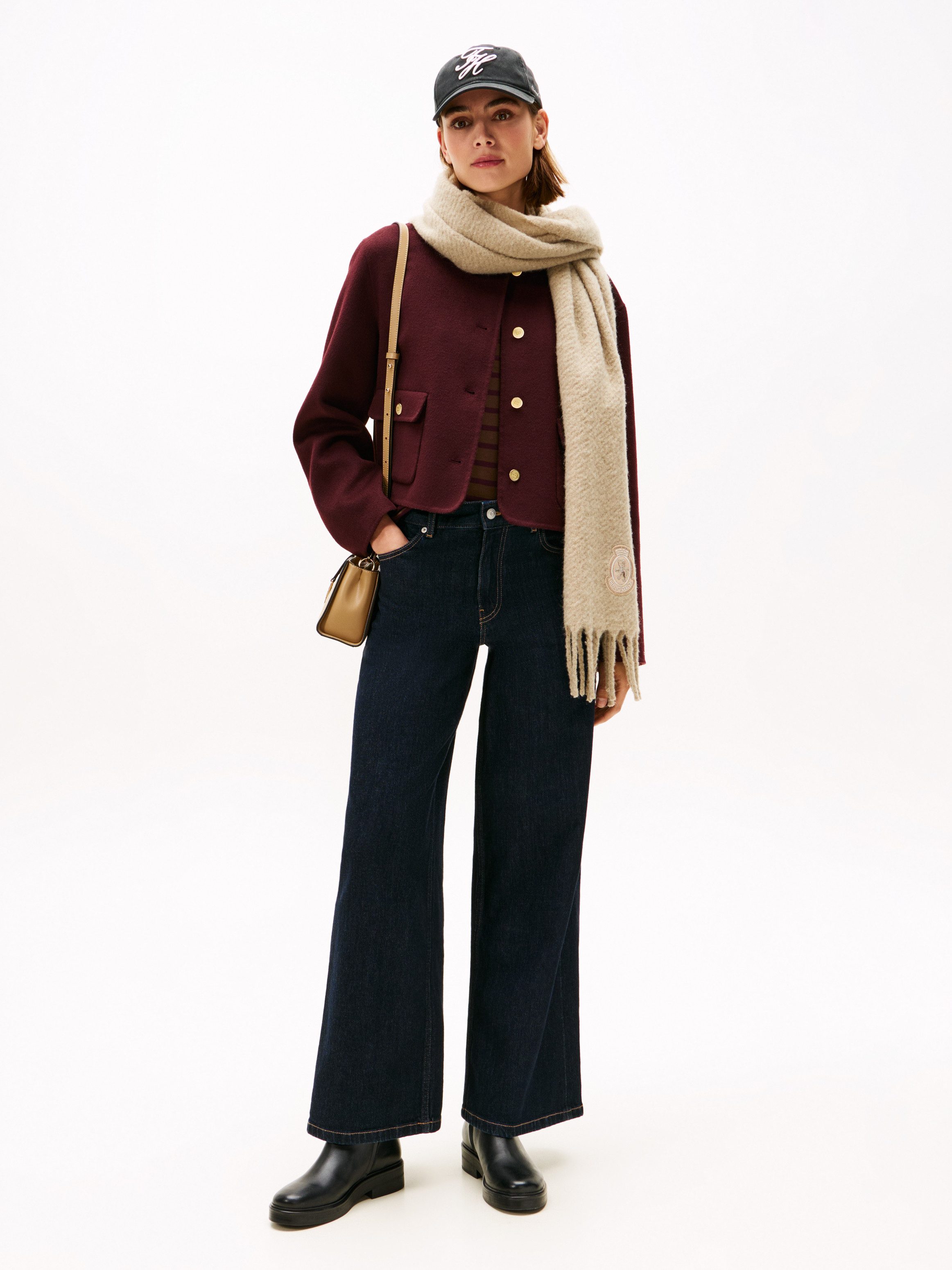 Tommy Hilfiger High-waist-Jeans DNM RINSE 70's WIDE LEG HW
