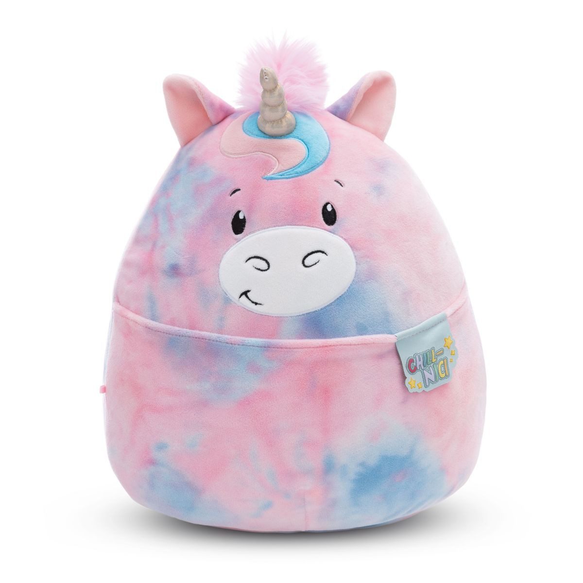 Freizeittasche NICI Kuscheltier Chill-NICI Einhorn rosa blau 30cm