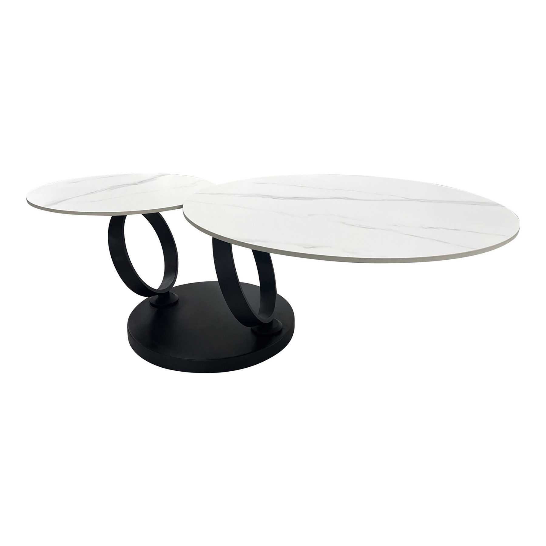 riess-ambiente Couchtisch DANCING RINGS weiß/schwarz · günstig online kaufen