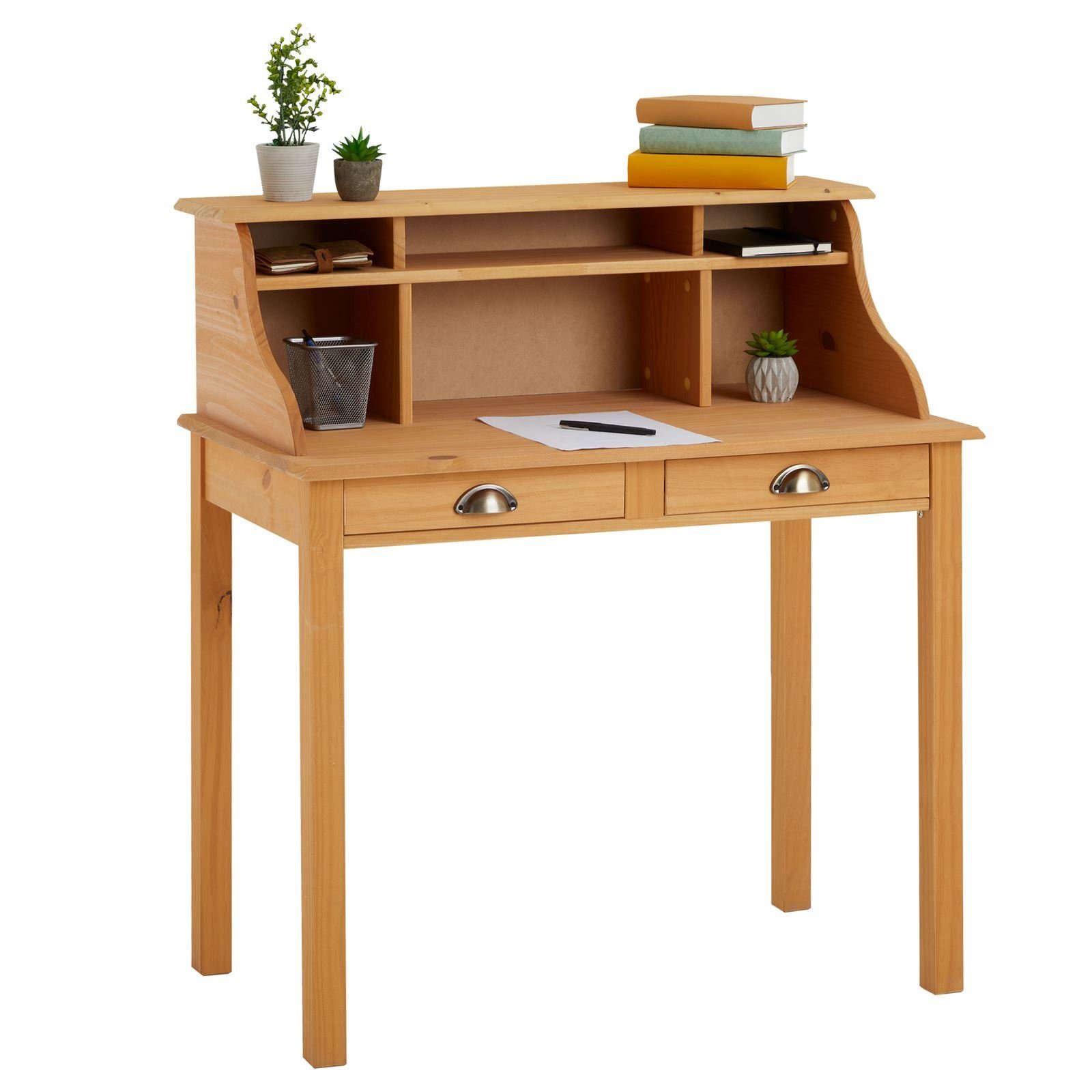 IDIMEX Sekretär MARLENE, Schreibtisch mit 2 Schubladen & Fächern Landhausl günstig online kaufen