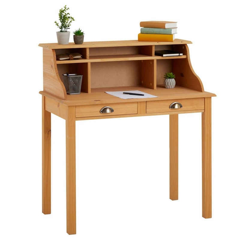IDIMEX Sekretär »MARLENE«, Sekretär Schreibsekretär Schreibtisch Computertisch 6 Fächer 2 Schubladen