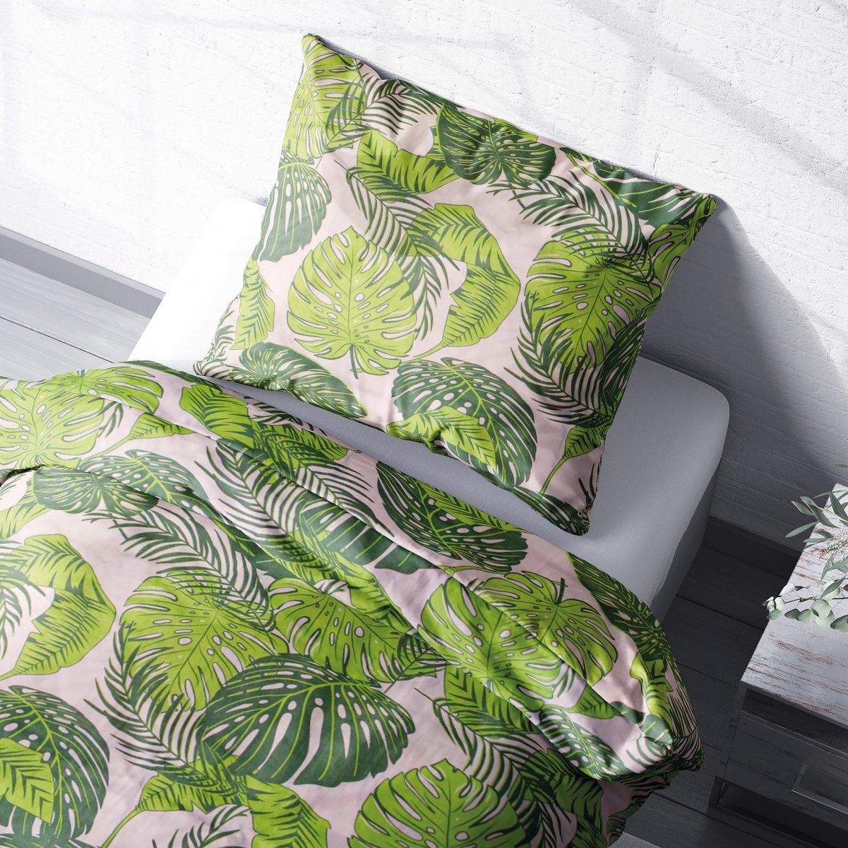 Heubergshop Bettwäsche, Renforcé, 2 teilig, 135x200cm + 80x80cm Tropische B günstig online kaufen