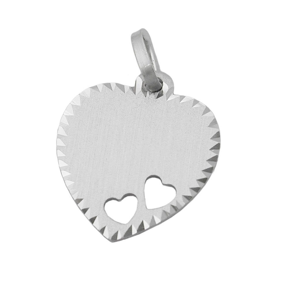 Gallay Herzanhänger 15x14mm Gravurplatte Herz mit günstig online kaufen