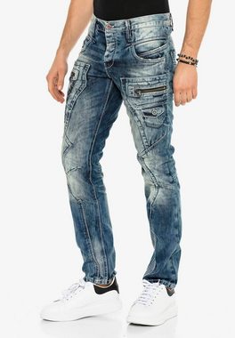 Cipo & Baxx Bequeme Jeans im lässigen Biker-Stil