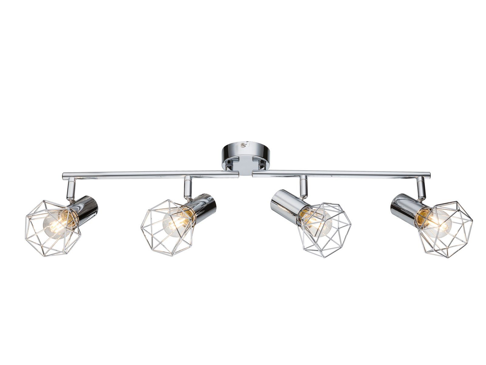 GLOBO LIGHTING Deckenstrahler, LED wechselbar, warmweiß, Industrial Style Gitterlampe über-n Esstisch Industrie-design, B 60cm