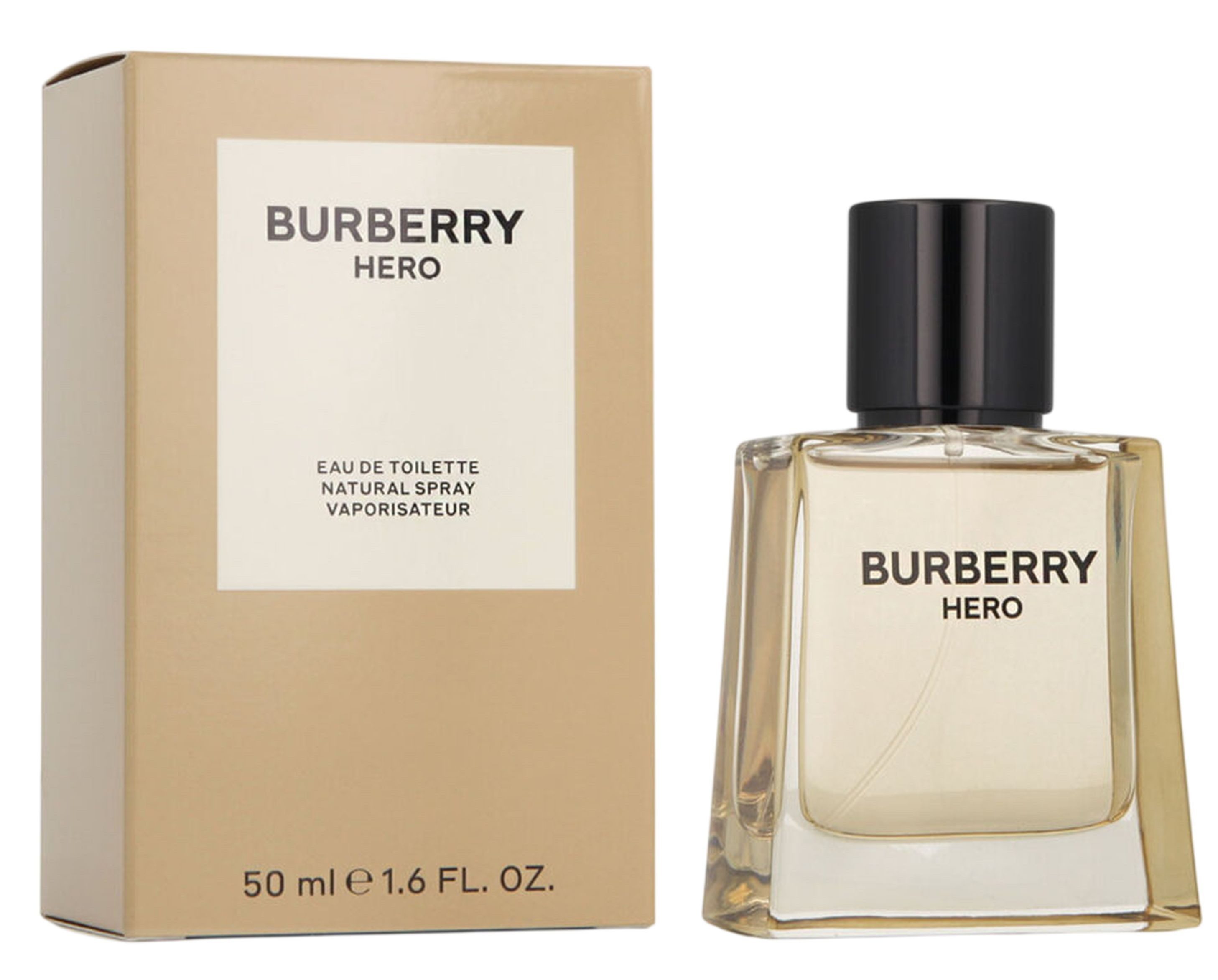 BURBERRY Eau de Toilette Hero EDT Herren Spray, Holzig-frischer Duft mit Wacholder, Lavendel und Zedernholz