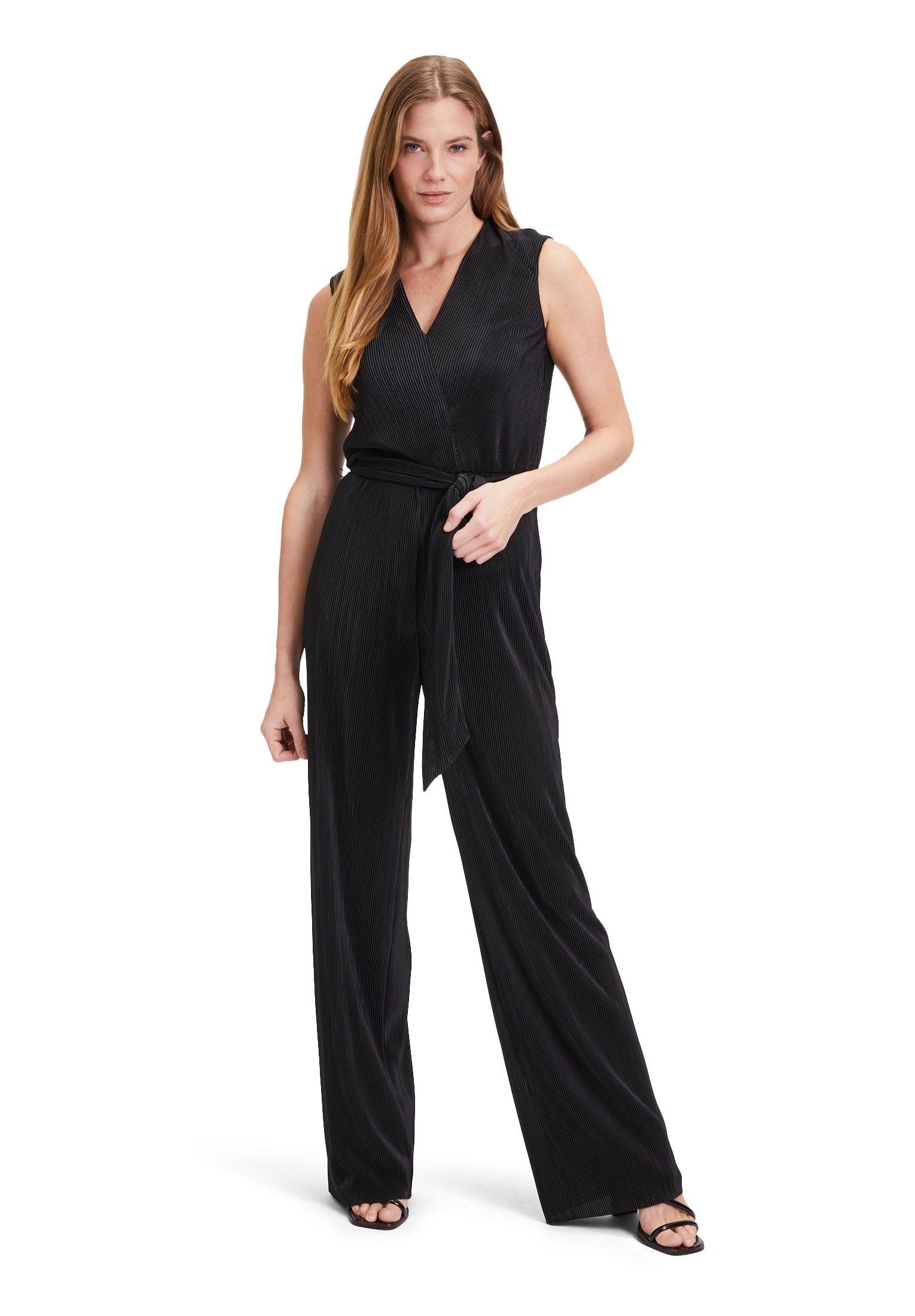 Vera Mont Jumpsuit mit Bindegürtel (1-tlg) Plissee