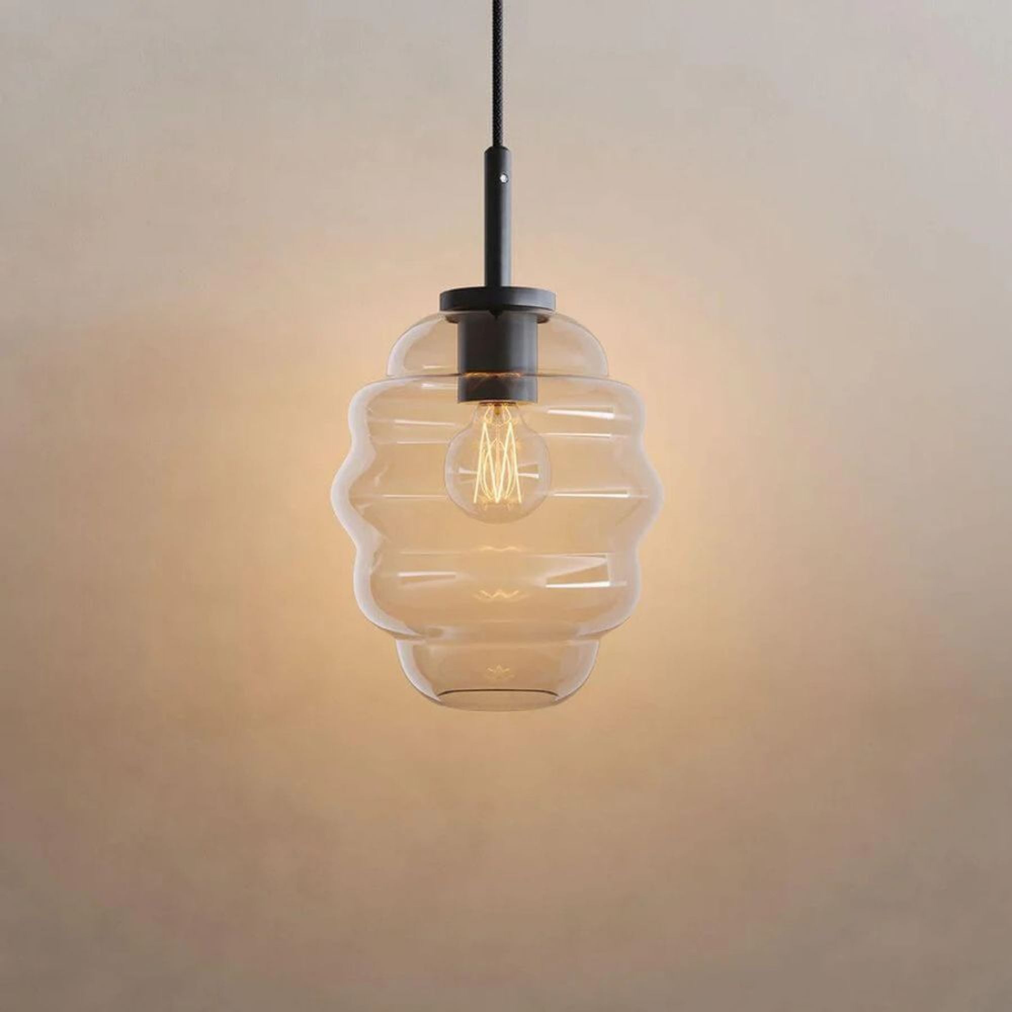 s.luce Pendelleuchte s.luce Echos Glas-Pendelleuchte Cluster 3-flammig 3x18cm Mehrfarbig