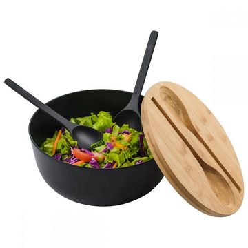 Lubgitsr Salatschüssel Salatschüssel,Große Rührschüsseln aus Holz,mit deckel,Löffel für Obst, (1-tlg)