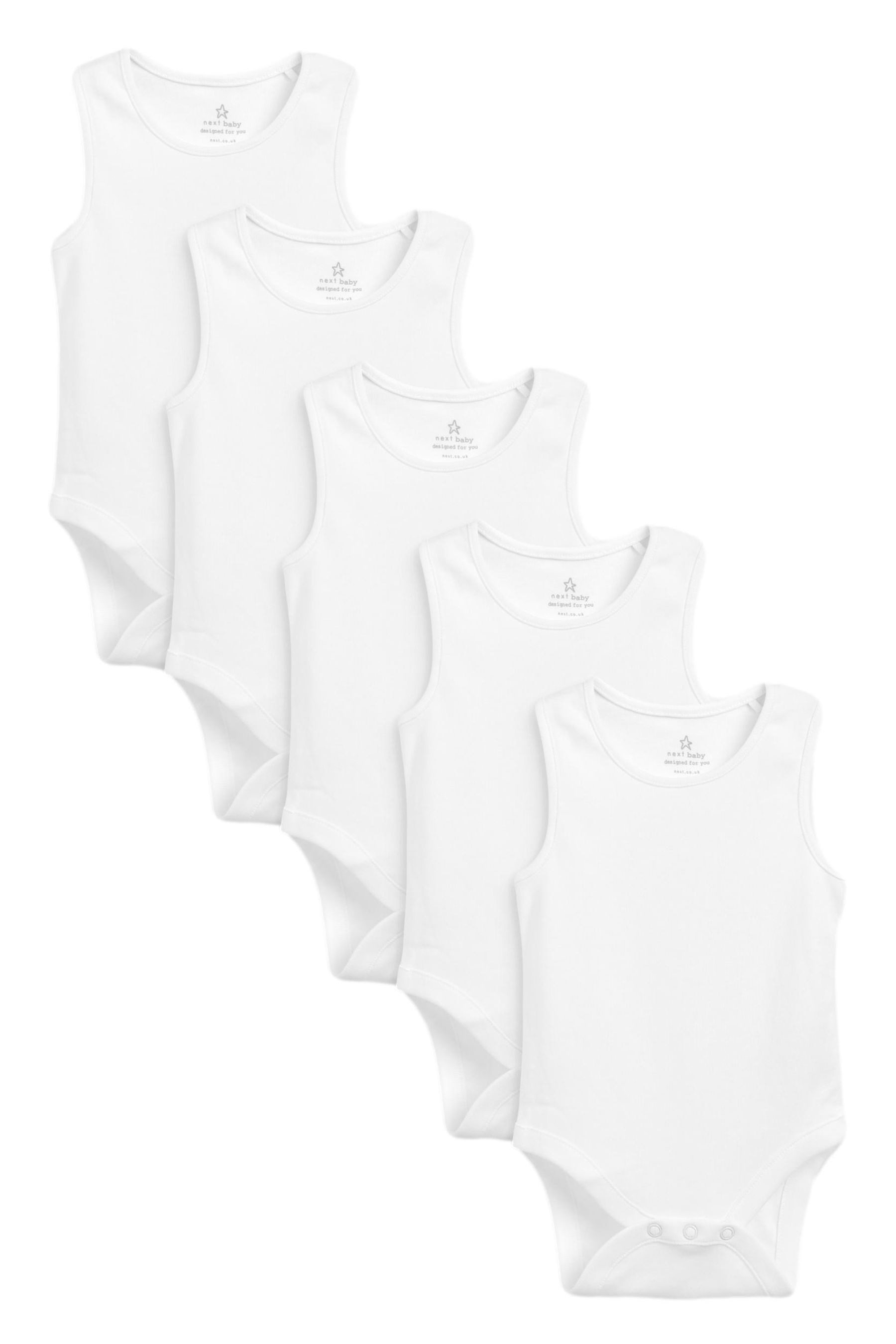 Next Body Babybodys aus Baumwolle mit Trägern, 5er-Pack (5-tlg)