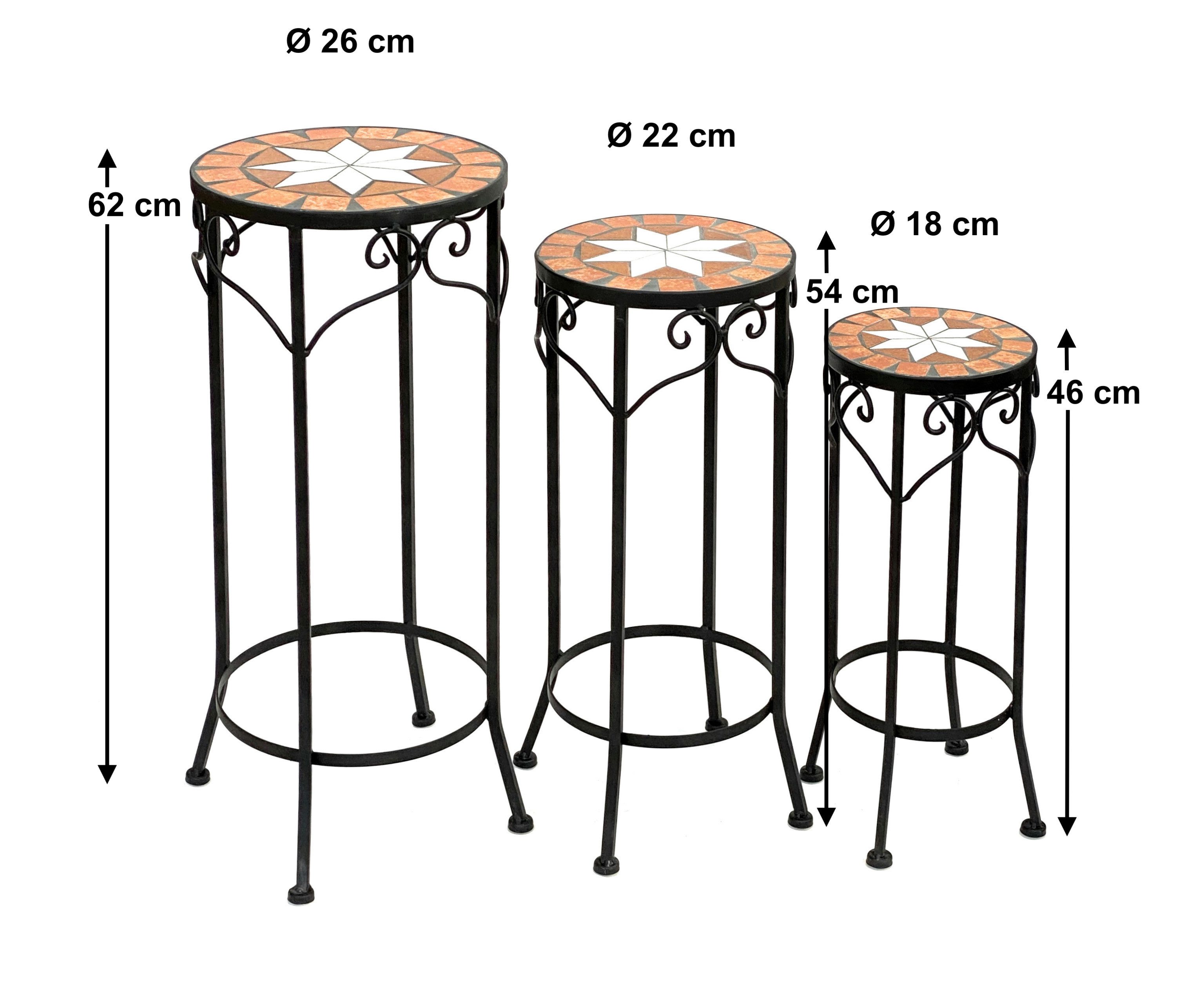 DanDiBo Blumenhocker Mosaik Rund 3er Set günstig online kaufen