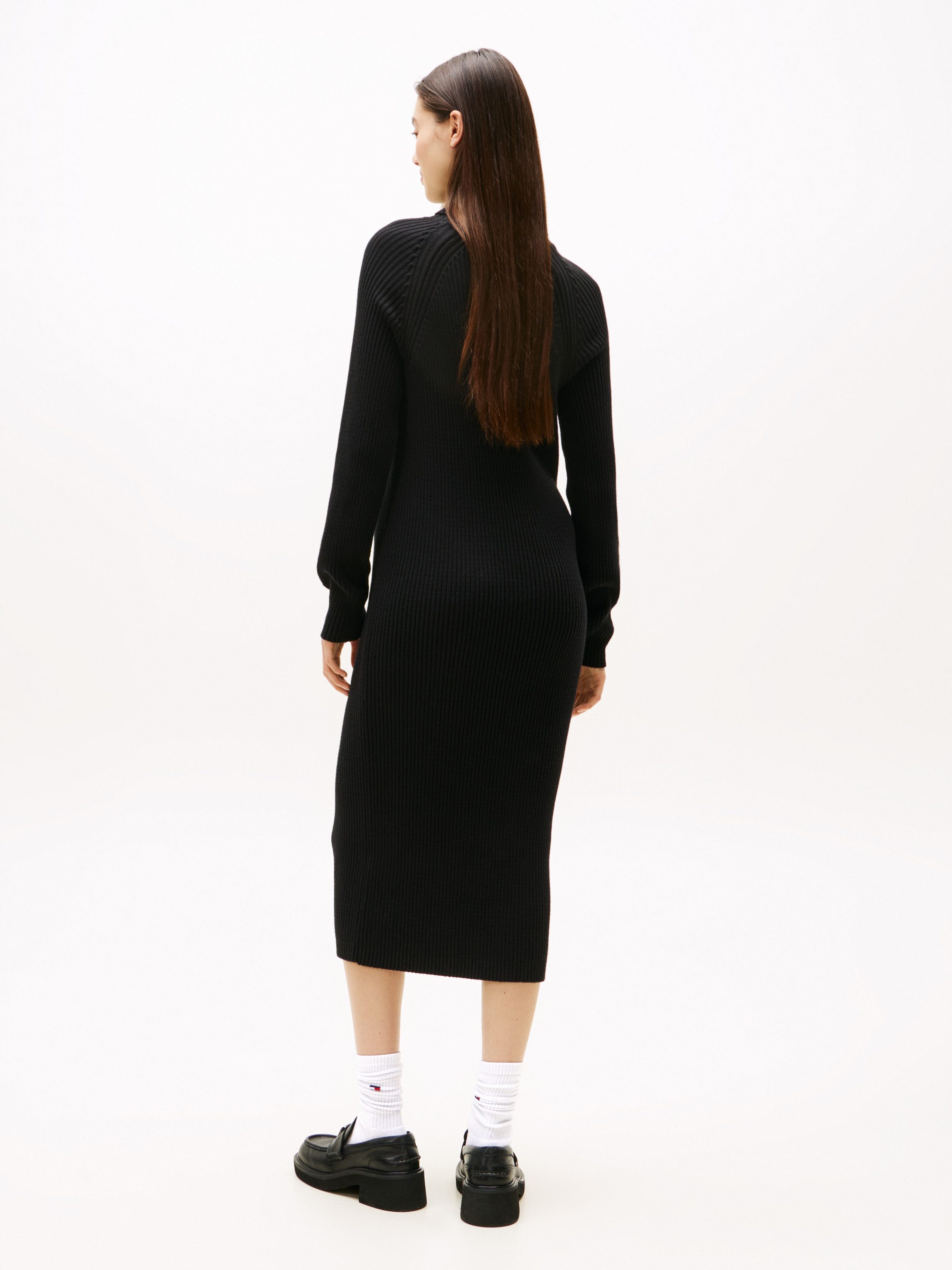 Tommy Jeans Strickkleid TJW MOCKNECK BADGE günstig online kaufen