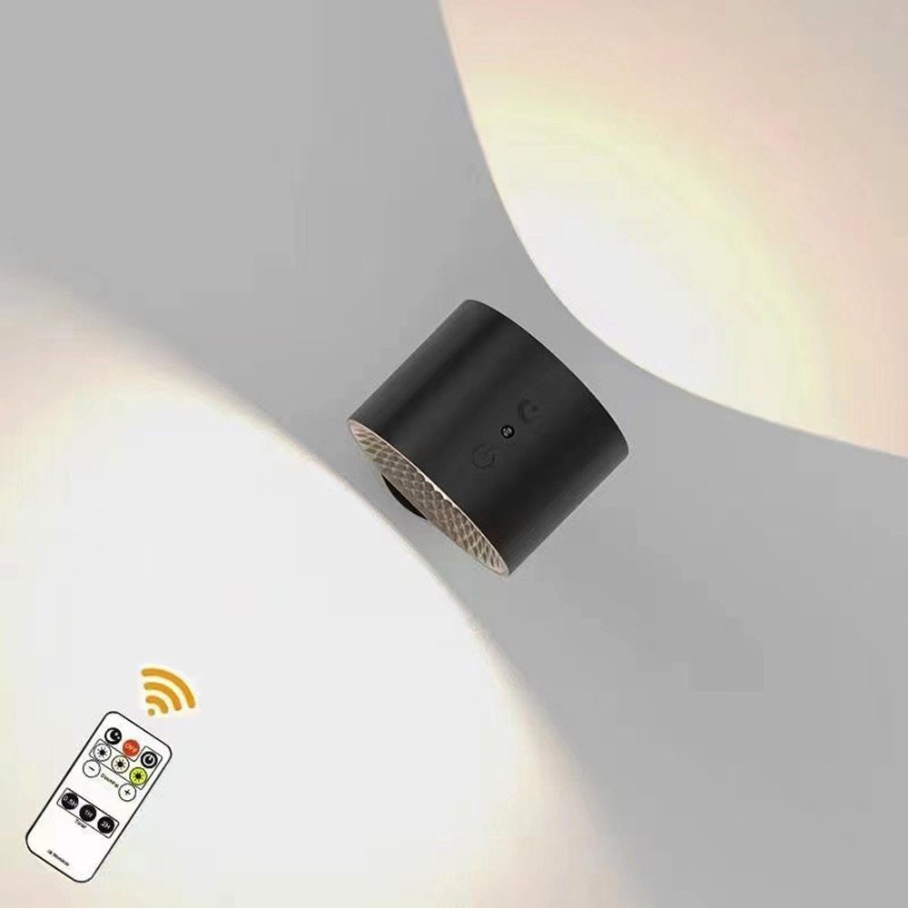 GelldG Wandleuchte LED drehbare Helligkeitsstufen, 360° Touch Control Wandleuchte, Akku 3