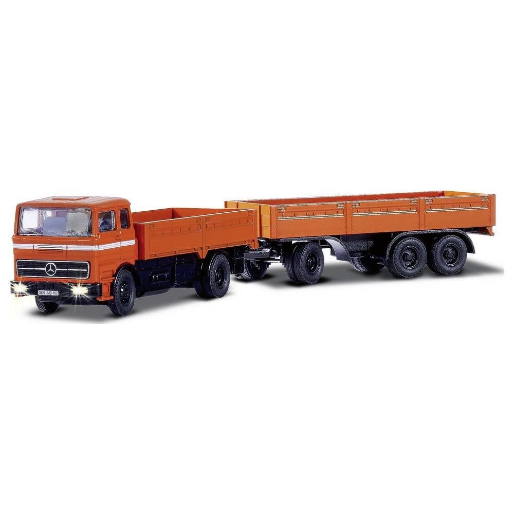 CARSON RC-Auto MB 1620 Plane mit Anhänger 1:87 RC Modellauto Elektro LKW inkl. Akku, inkl. Akku, Ladegerät und Senderbatterien