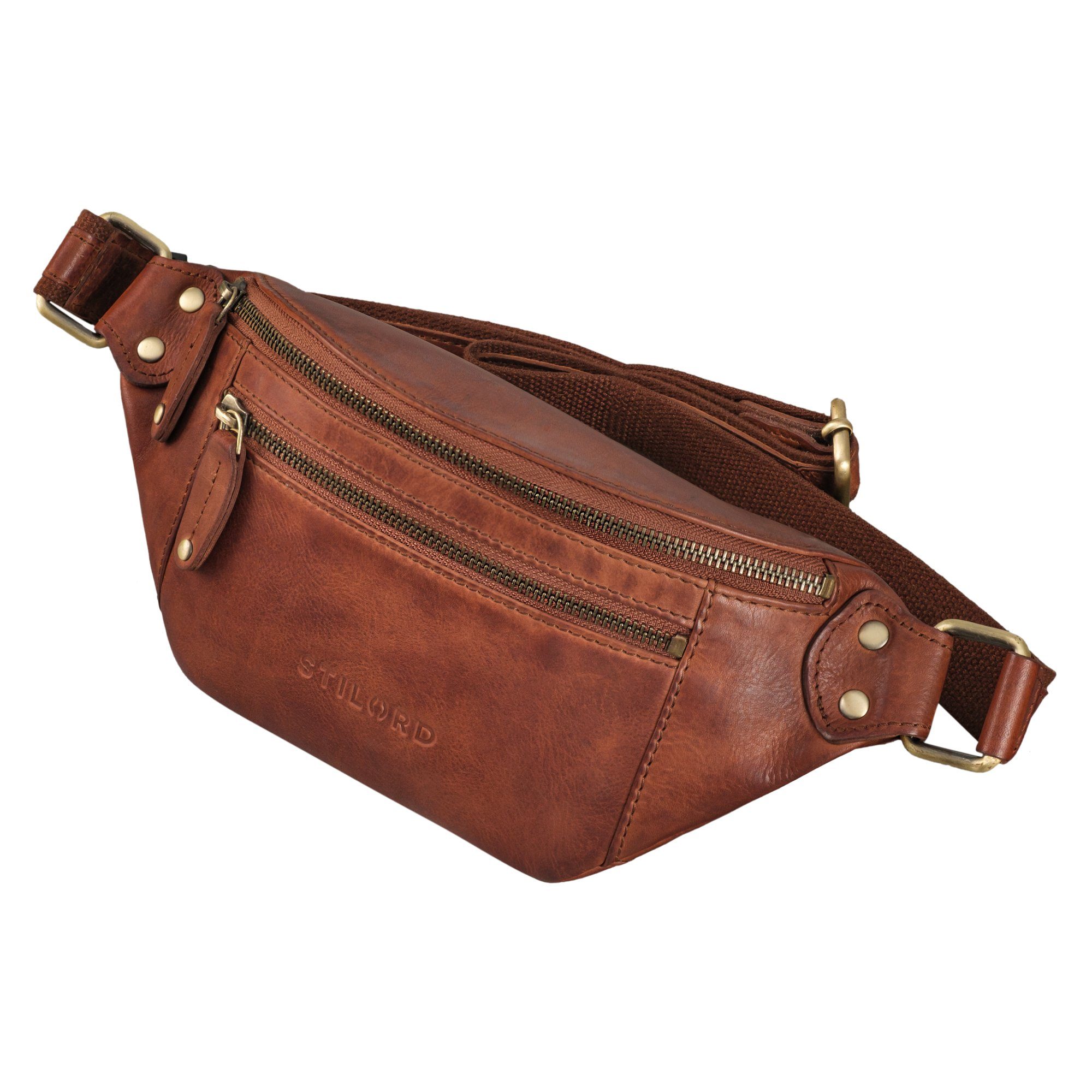 STILORD Bauchtasche STILORD "Orson" Bauchtasche aus echtem Leder für Damen und Herren
