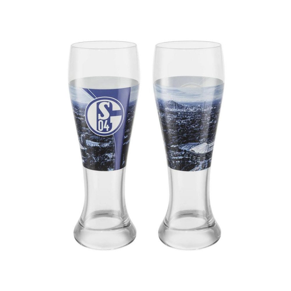 FC Schalke 04 Glas FC Schalke 04 Weizenbierglas 2er-Set