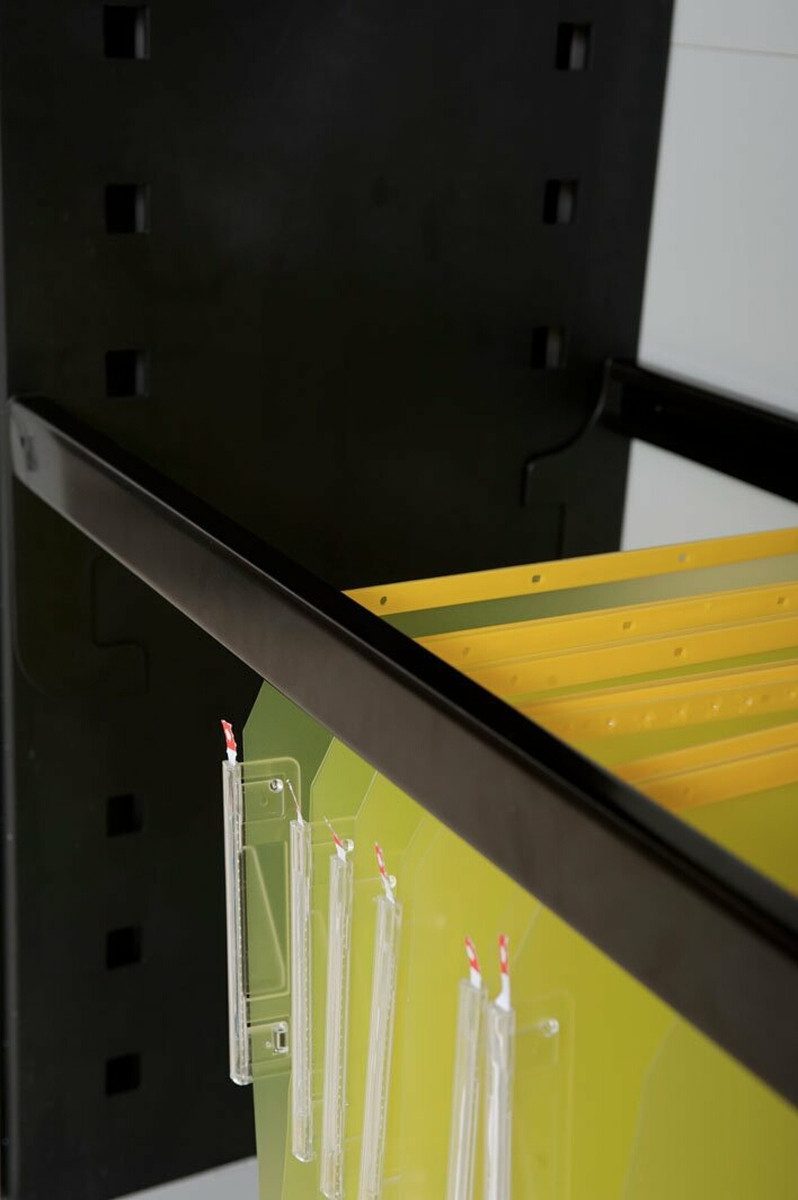PAPERFLOW Aktenschrank Hängeregistraturschienen VE=2 Stück schwarz