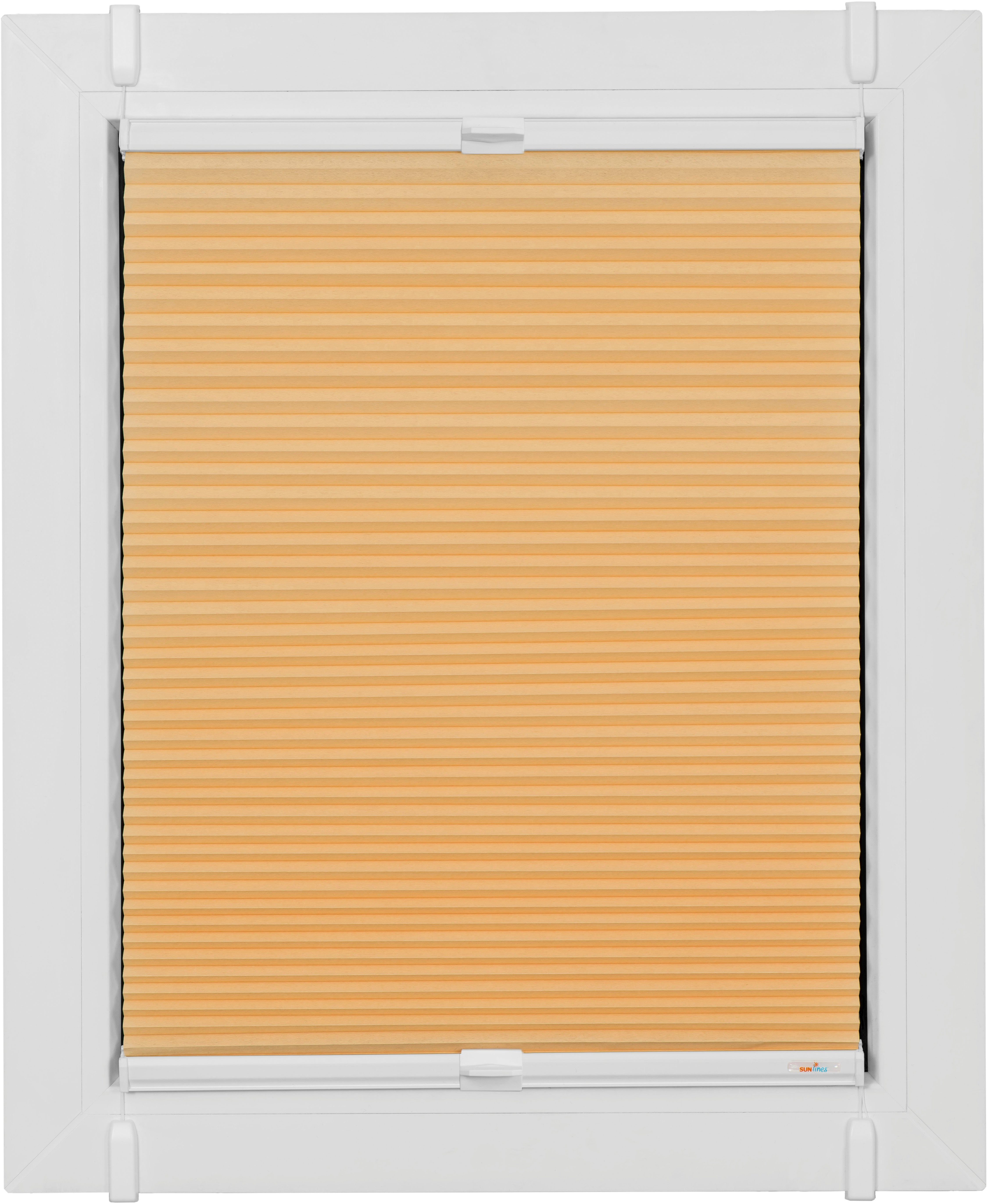 sunlines Wabenplissee One Size Style Honeycomb TL, blickdicht, ohne Bohren, verspannt, Klemmfix, Zubehörfarbe weiß, zum Klemmen