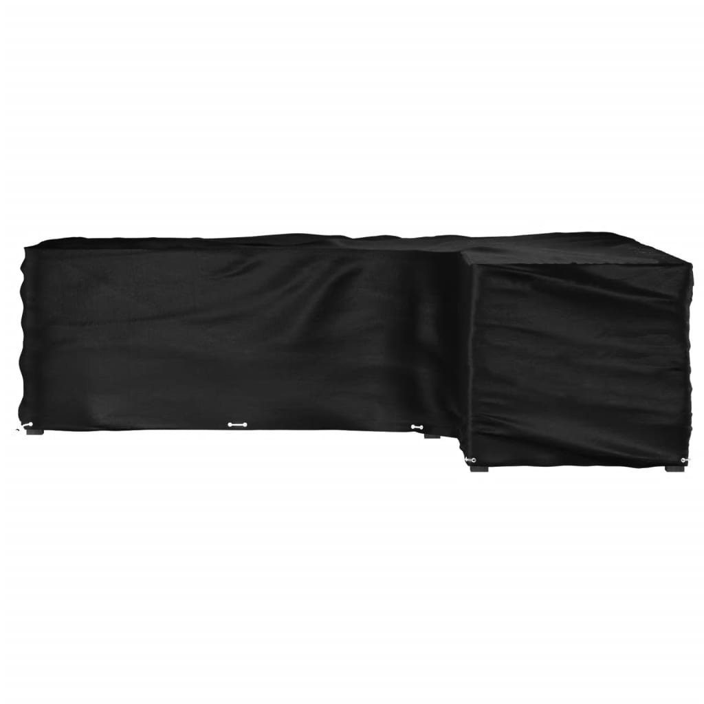 vidaXL Gartenmöbel-Schutzhülle Gartenmöbel-Abdeckung in L-Form 16 Ösen 260x210x80 cm (1-St) – Bild 4 von 5