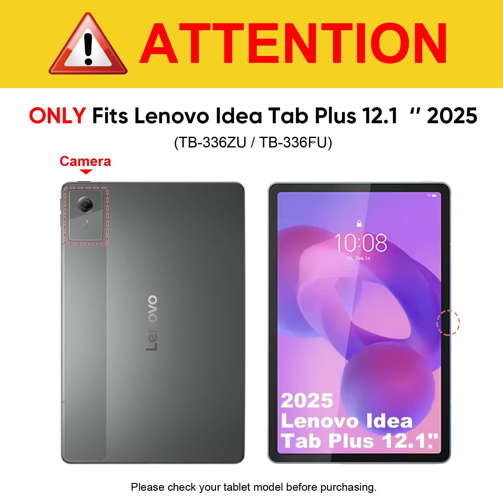 Fintie Tablet-Hülle mit Tastatur für Lenovo Idea Tab 11 Zoll 2025 (TB-336ZU/ TB-336FU)