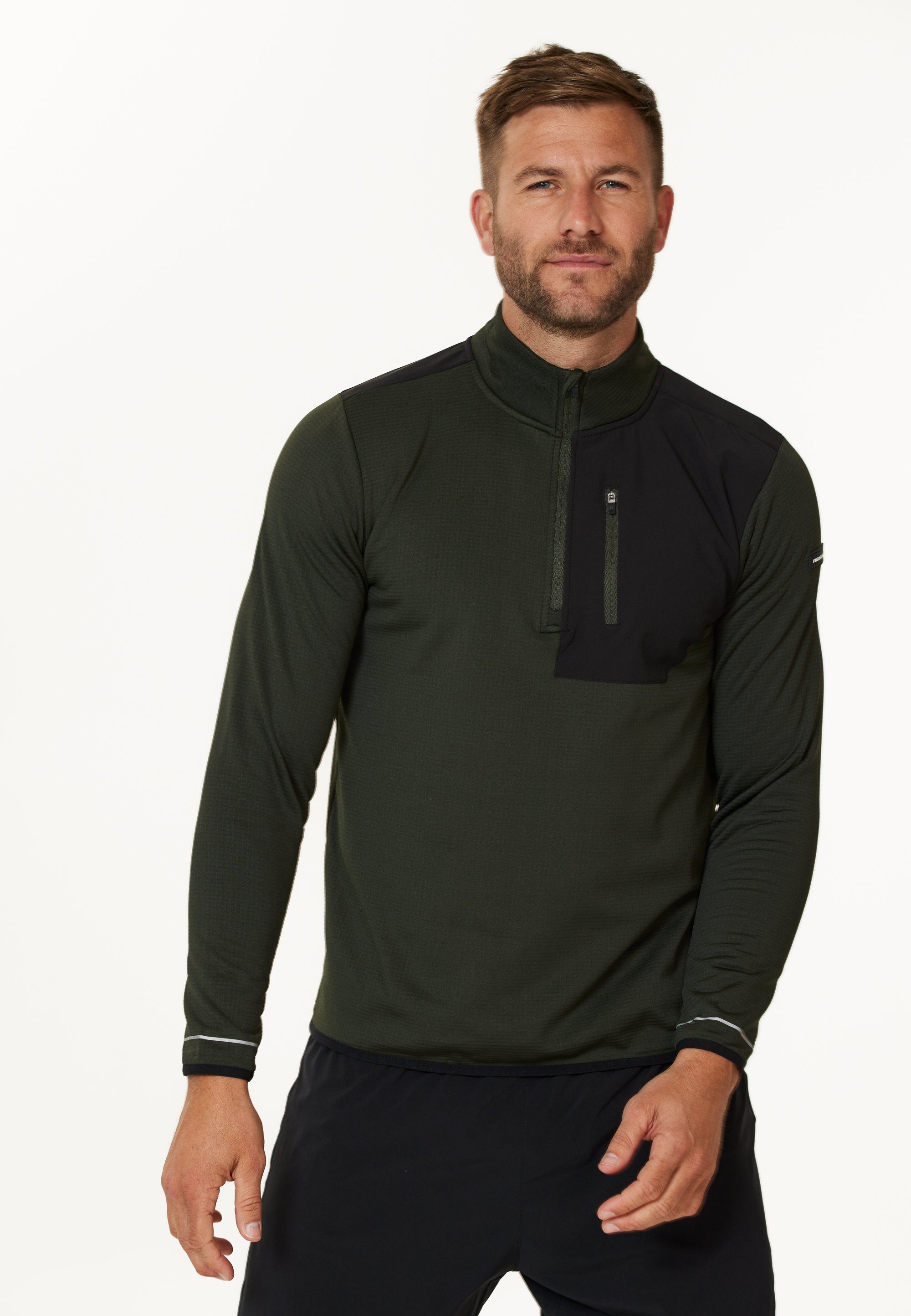 ENDURANCE Langarmshirt LEOMING M Midlayer (1-tlg) mit reflektierenden Details