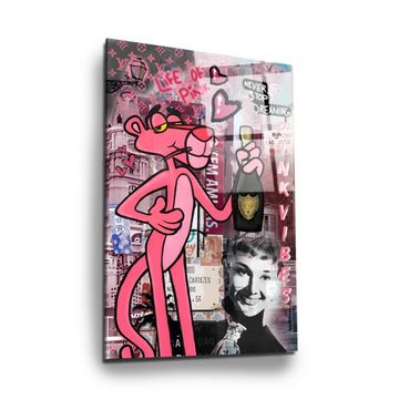 Art100 Leinwandbild Pink Panther Life of Pink Pop Art Leinwandbild Kunst