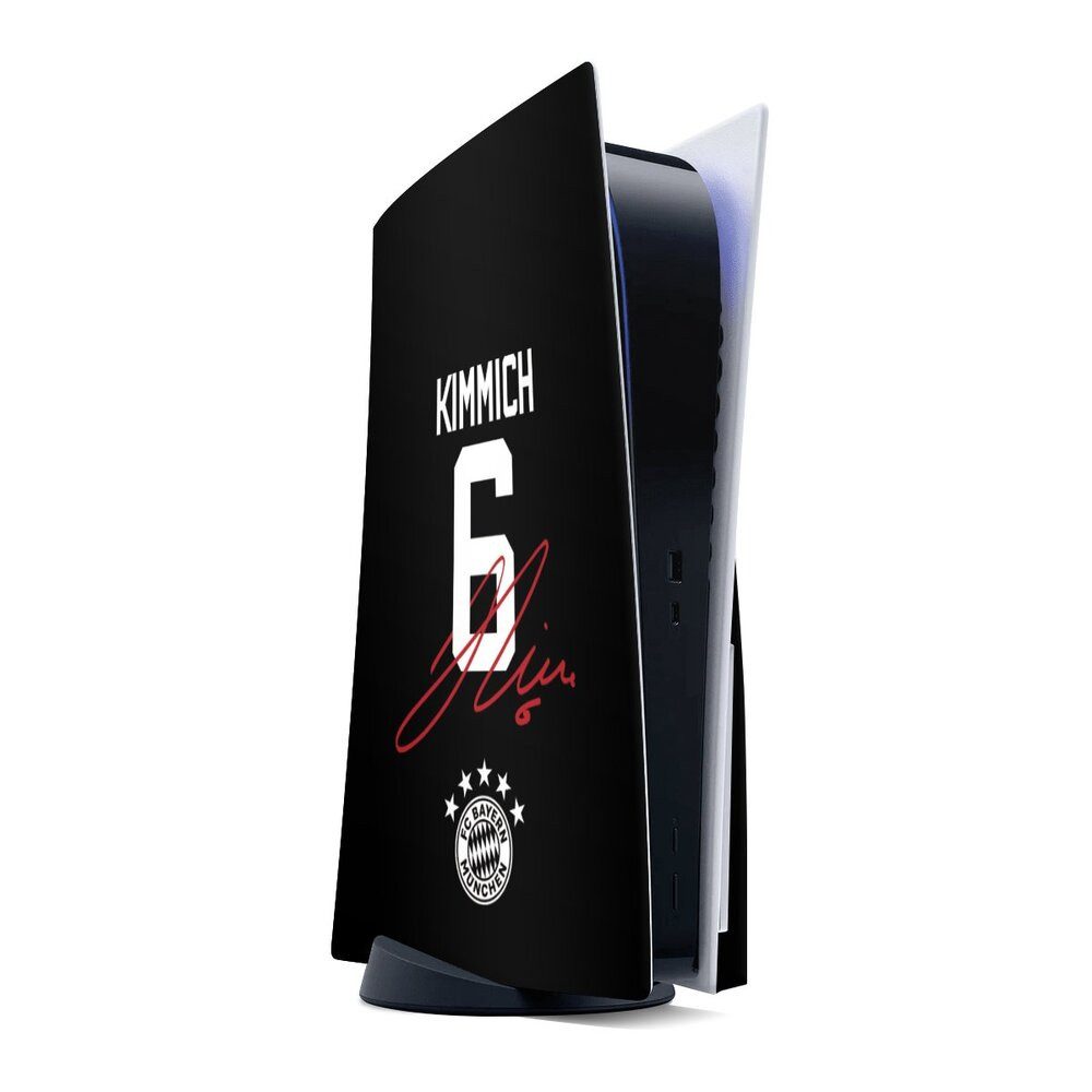 DeinDesign Konsolen-Cover FC Bayern München FCB Kimmich Kimmich 6, Sony Playstation 5 Disc Edition Skin Aufkleber Sticker Folie