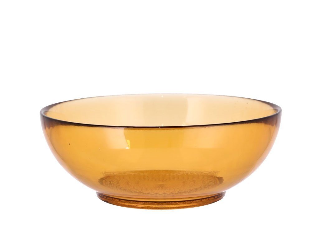 Bitz Salatschüssel Kusintha Salatschale amber 24 cm, Glas, (Salatschalen)