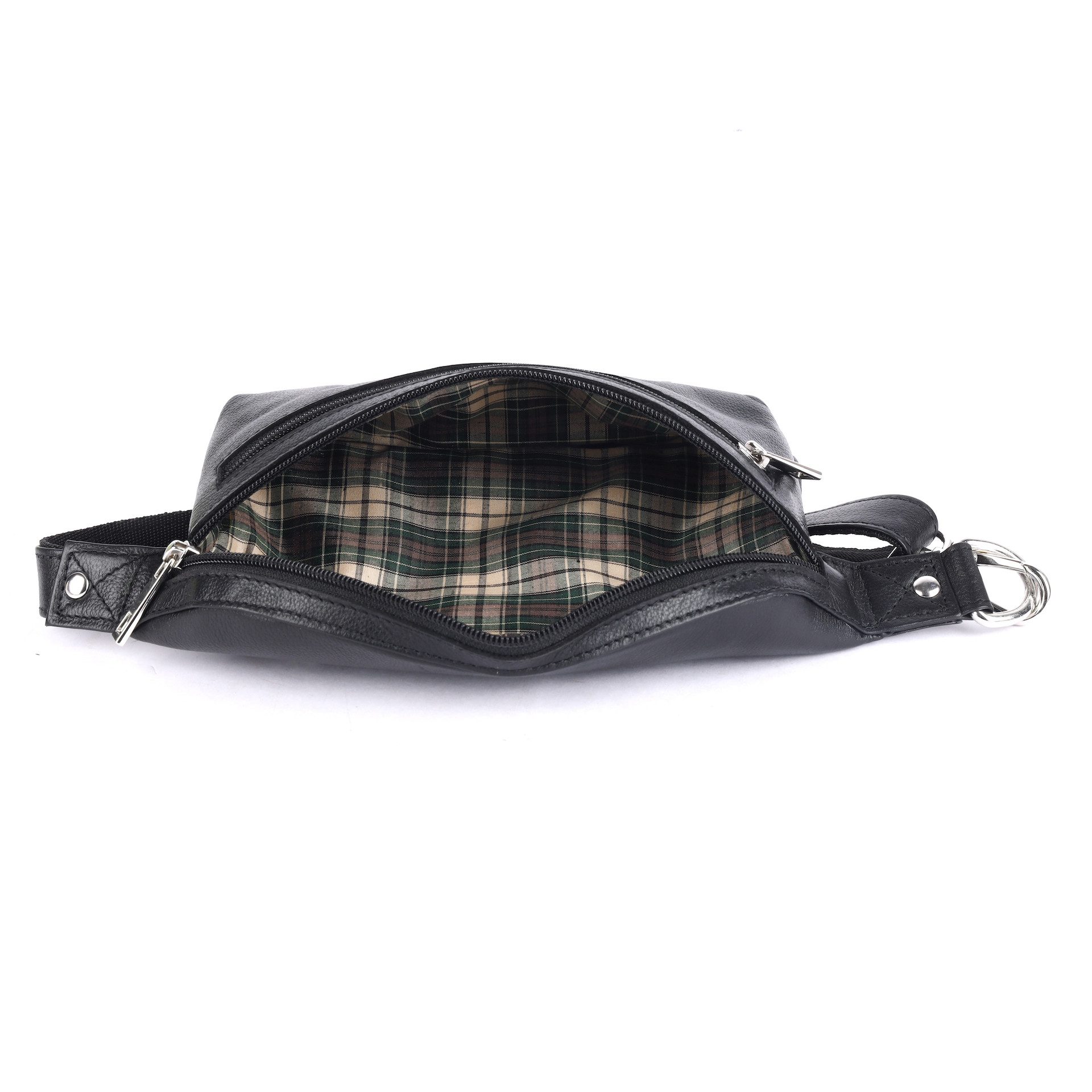 Benthill Gürteltasche Echt Leder Bauchtasche Gürteltasche Hüfttasche Brusttasche, Reißverschlussfach – Bild 4 von 5