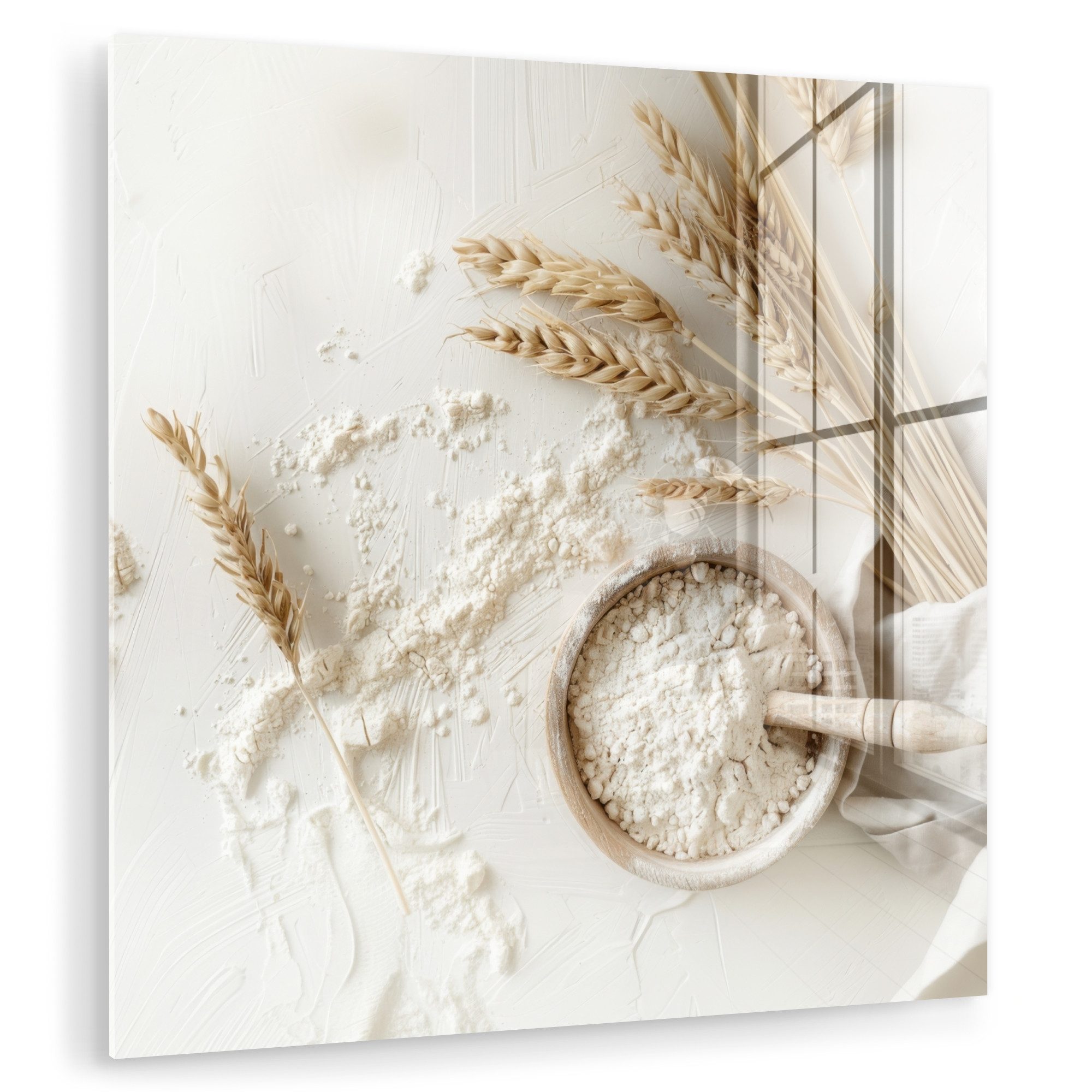 MuchoWow Acrylglasbild Blume - Holz - günstig online kaufen