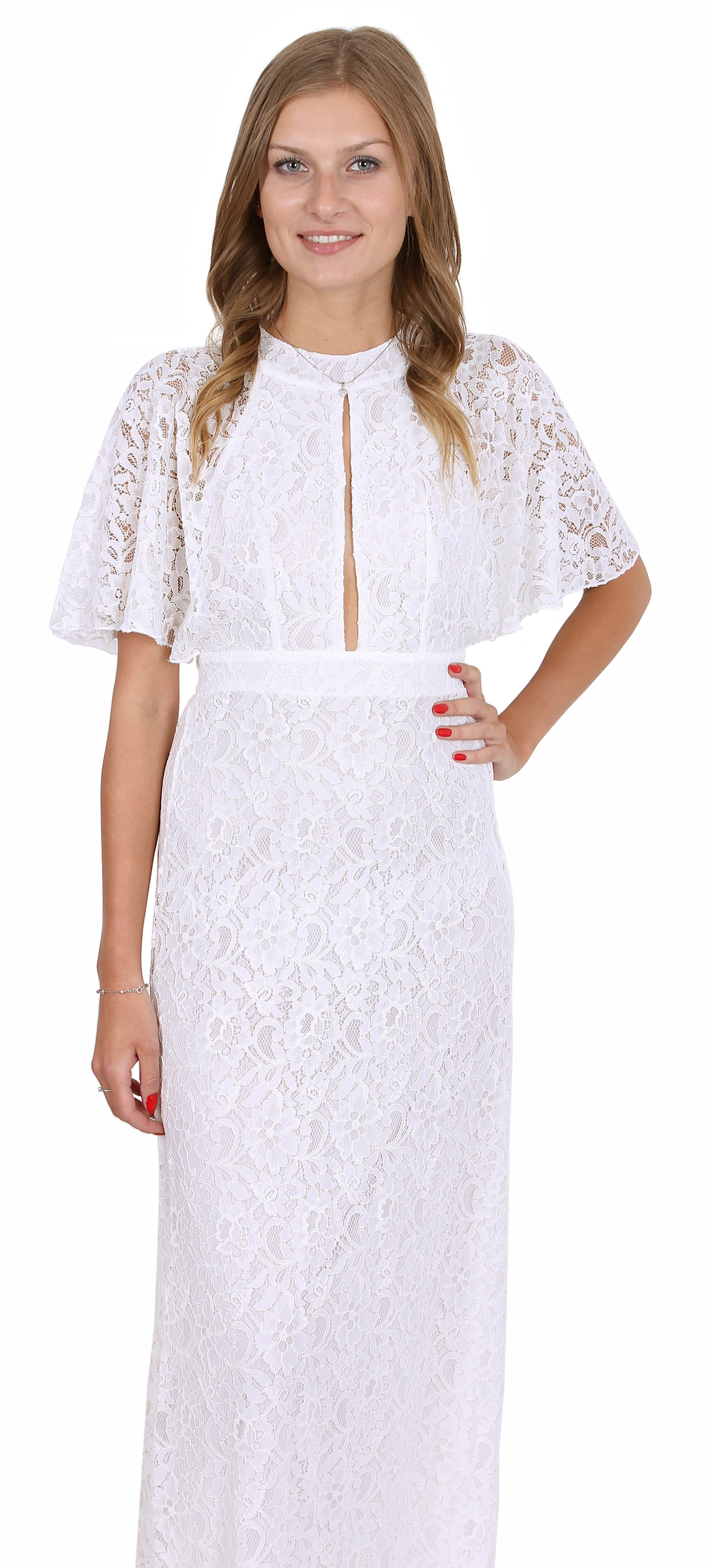 Sarcia.eu Spitzenkleid John Zack Elegantes, weißes günstig online kaufen