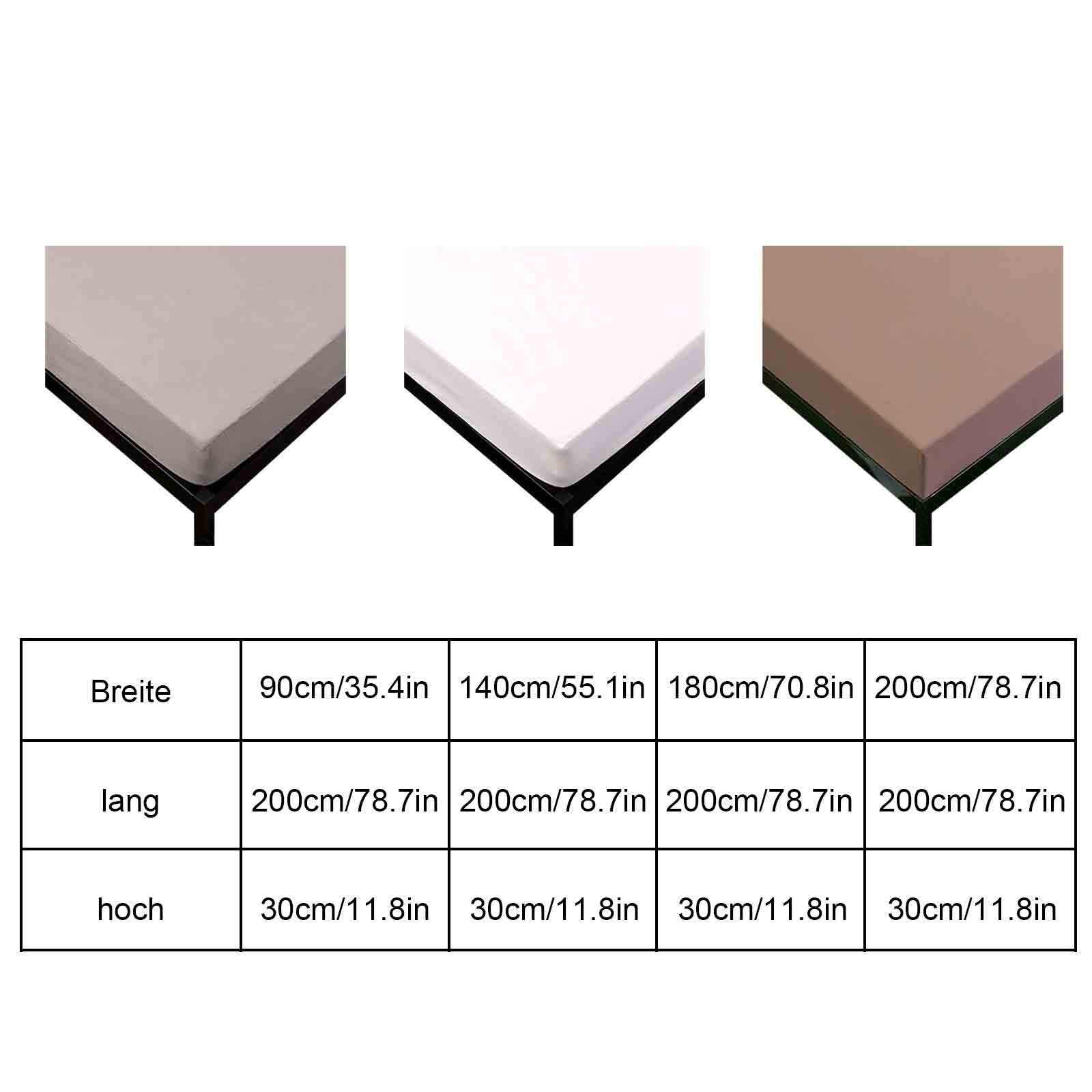 HAUSS SPOLE Spannbettlaken Wasserdichter Matratzenschoner Atmungsaktive Mat günstig online kaufen