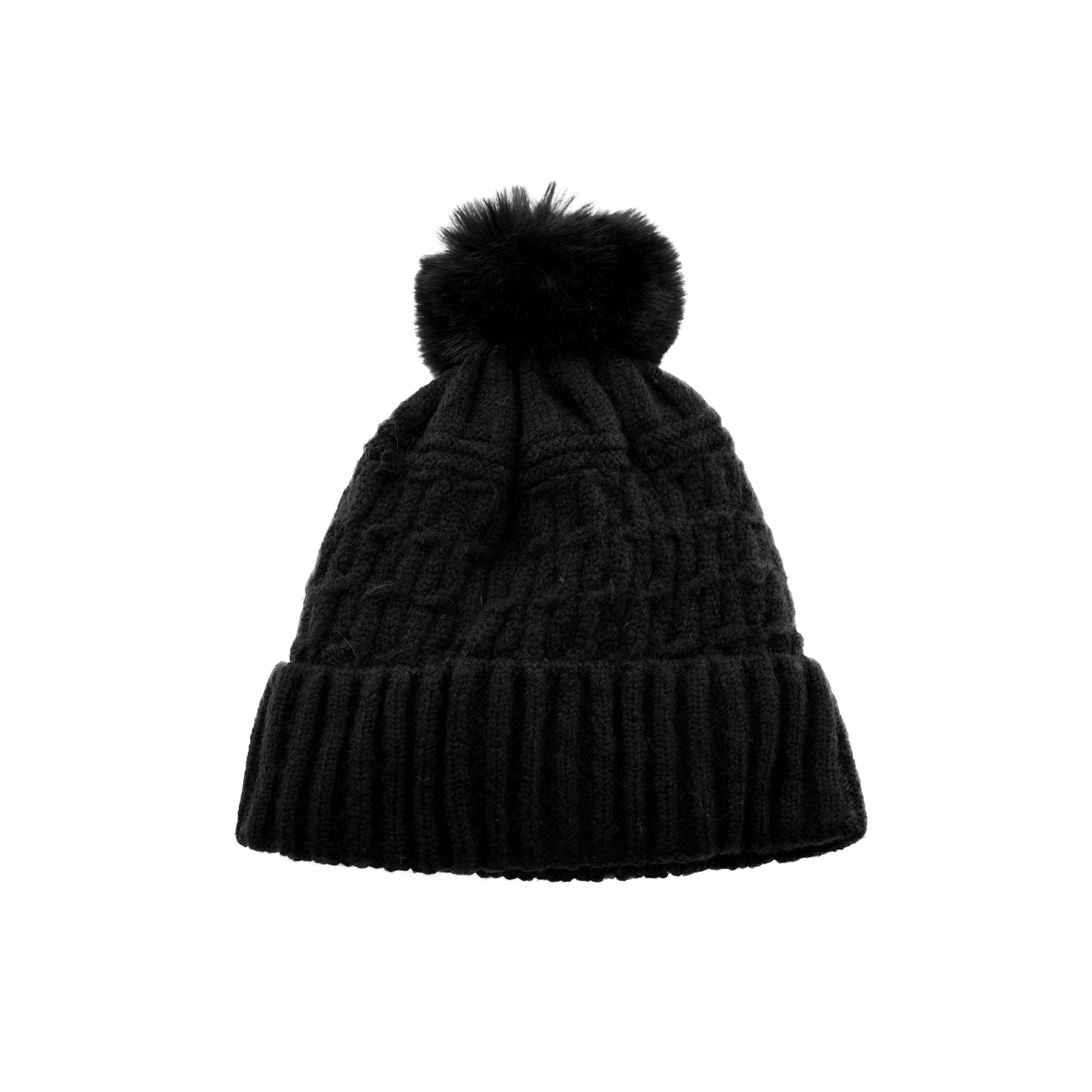 Faera Bommelmütze Wintermütze mit Bommel Stylisch und Warm für die kalte Jahreszeit