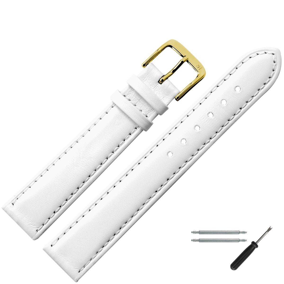 MARBURGER Uhrenarmband 16mm Leder günstig online kaufen