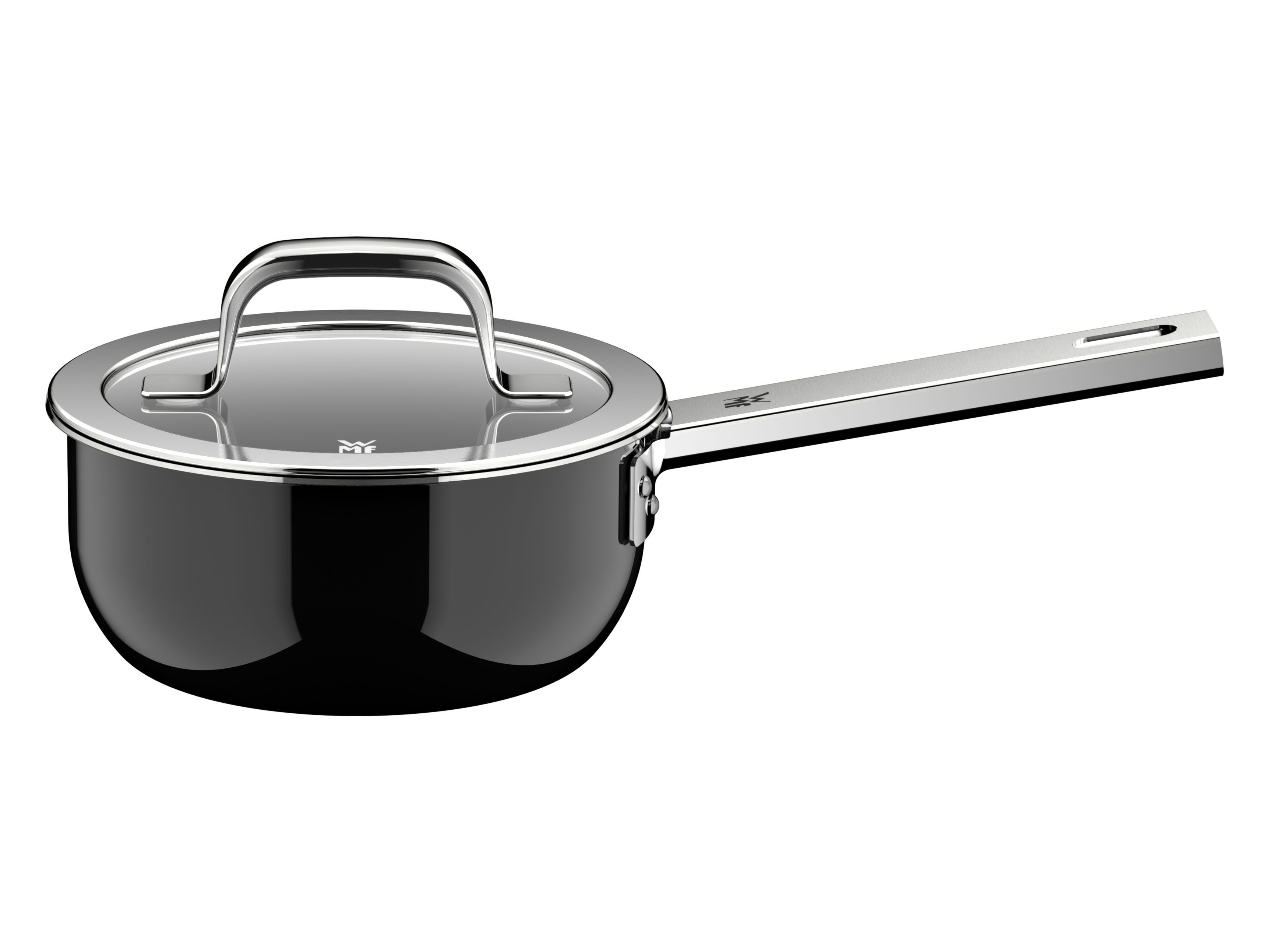 WMF Kasserolle Fusiontec Mineral Pro, Edelstahl, Glas (1-tlg), kratzfeste Oberfläche, wärmereduzierende Hohlgriffe, Made in Germany