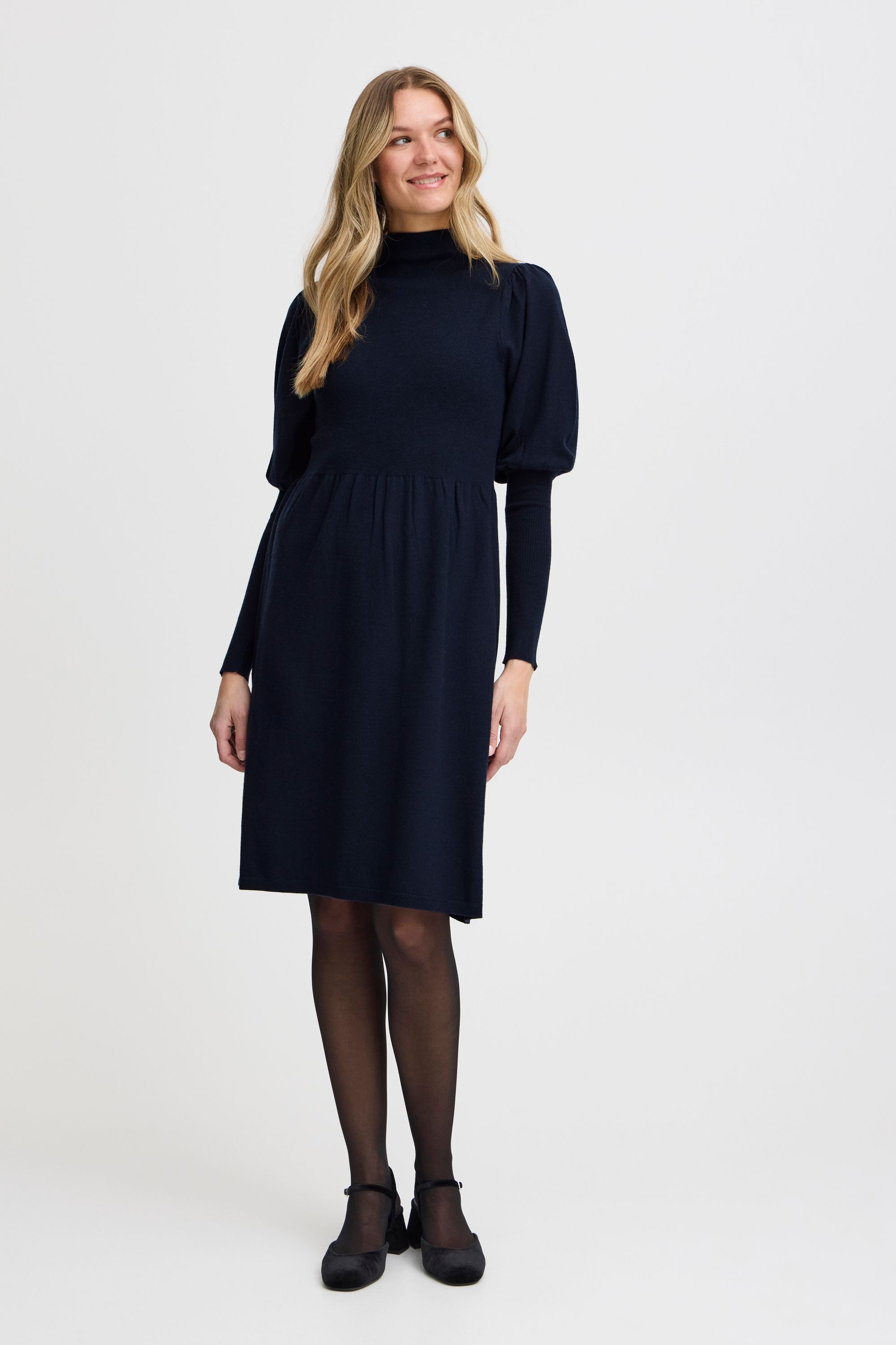 fransa Strickkleid FRDEDINA Strickkleid mit Puffärmeln günstig online kaufen