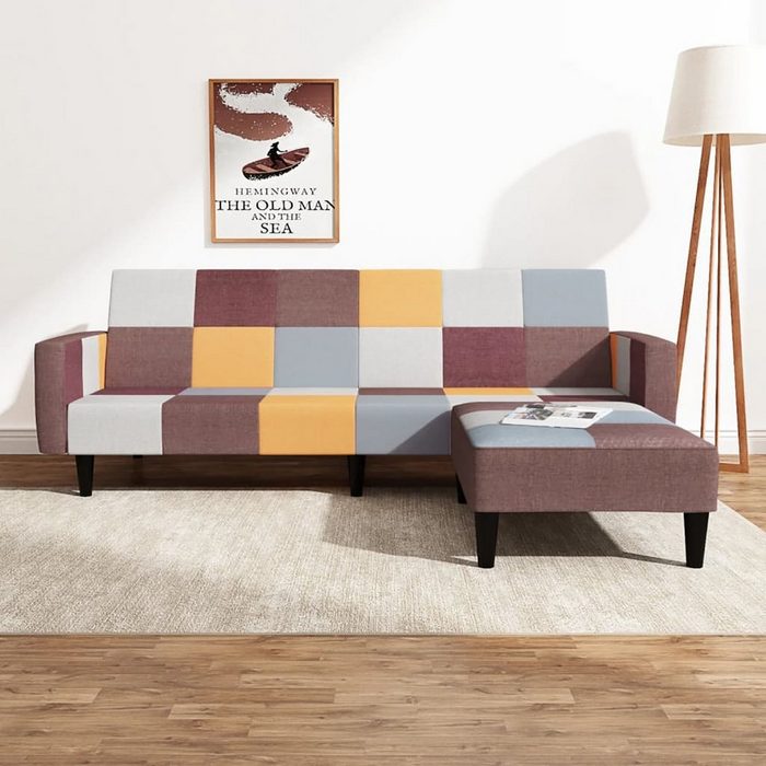 DOTMALL Big-Sofa 2-teiliges Chesterfield-Sofa-Set Wohnzimmermöbel aus Stoff bequem