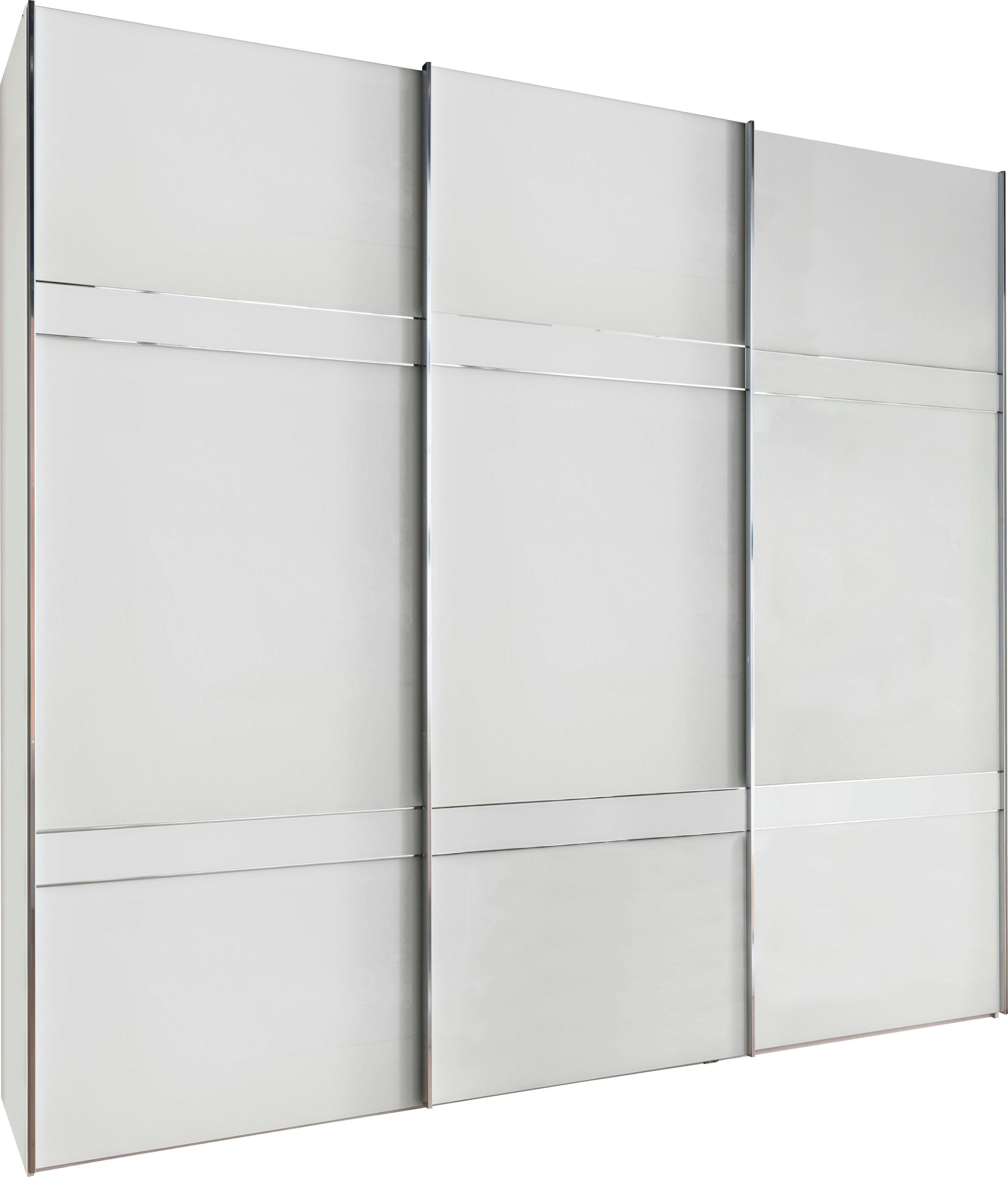 WIEMANN Schwebetürenschrank Rialto hochwertige Glasfront mit Querriegeln
