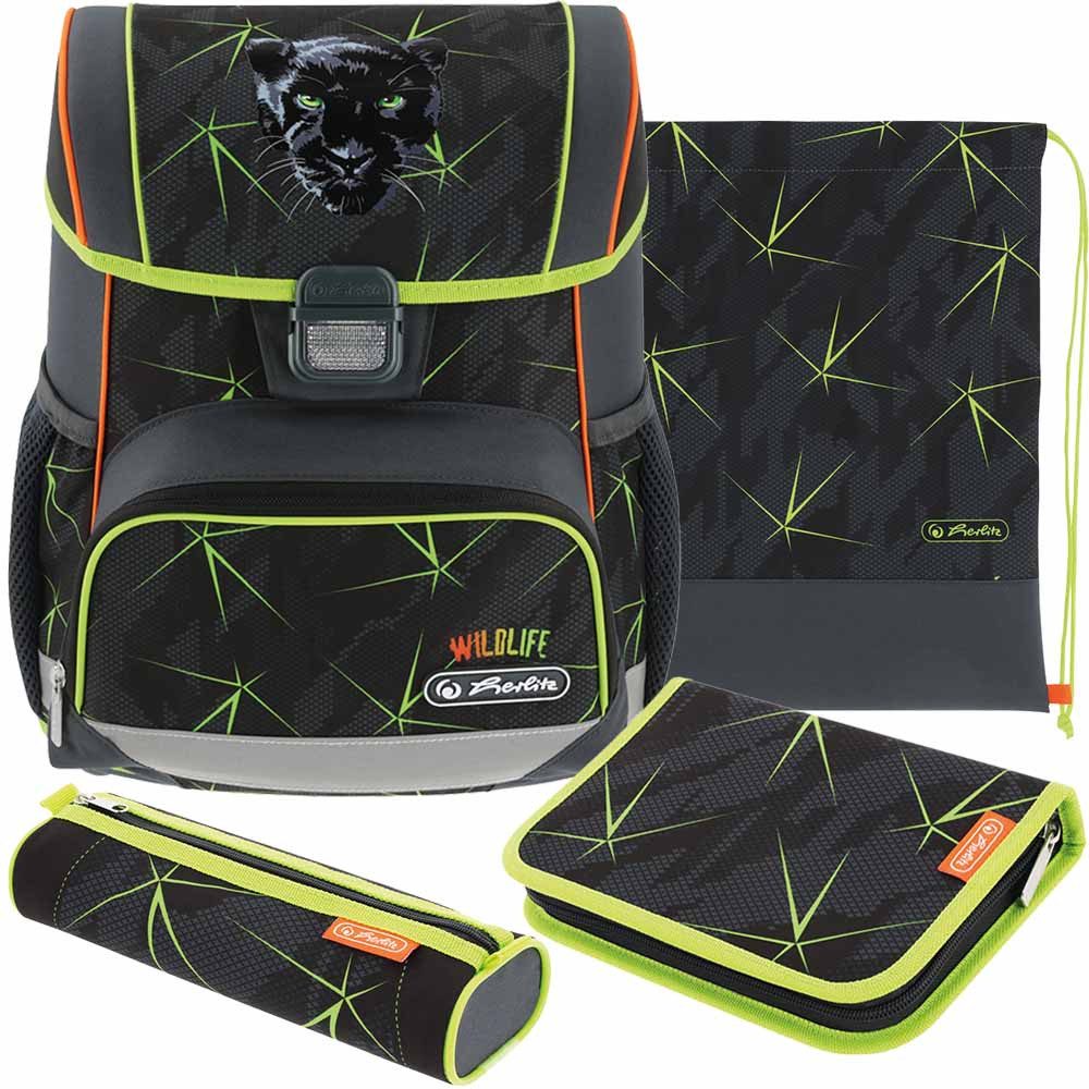 Herlitz Schulranzen Set Loop Plus 10-teilig 2025 Jungen Wild Life