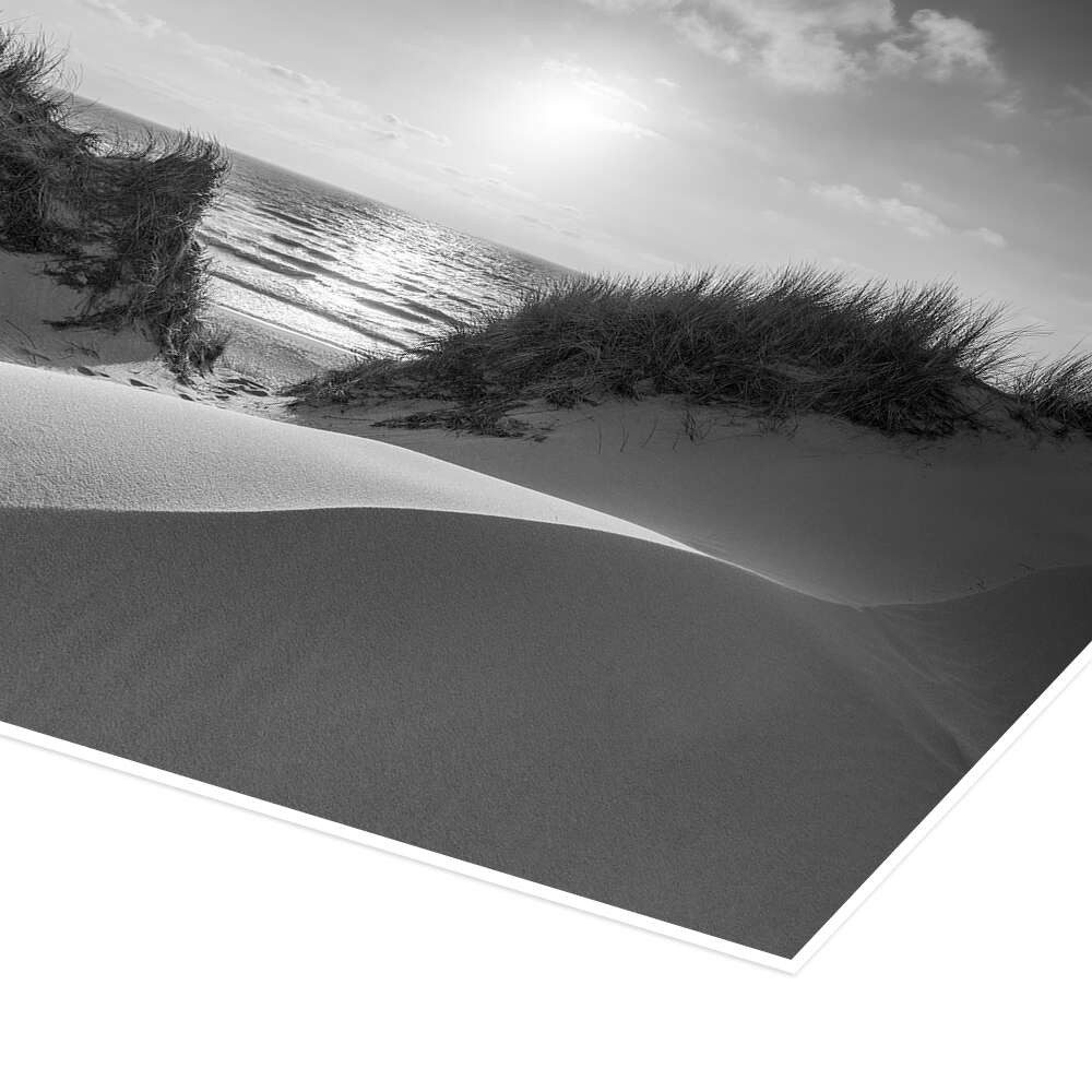 Posterlounge Wandbild Dünen in schwarzweiß, Jan Christopher Becke, erhältlich als Poster, Leinwandbild, Wandsticker oder Acrylglasbild