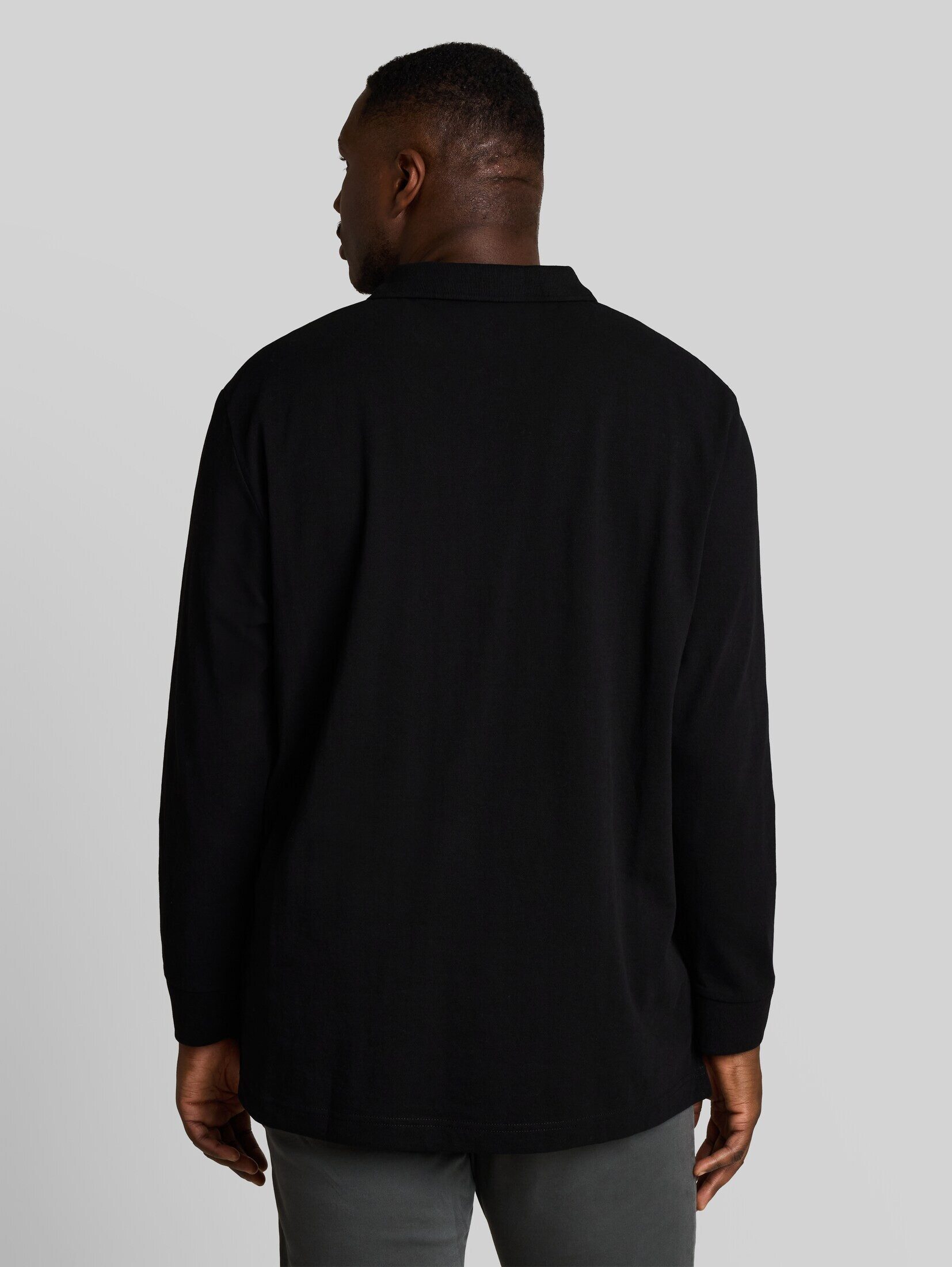 TOM TAILOR PLUS Langarm-Poloshirt Poloshirts (im Einserpack) Plus Size - Langarm Piqué Poloshirt