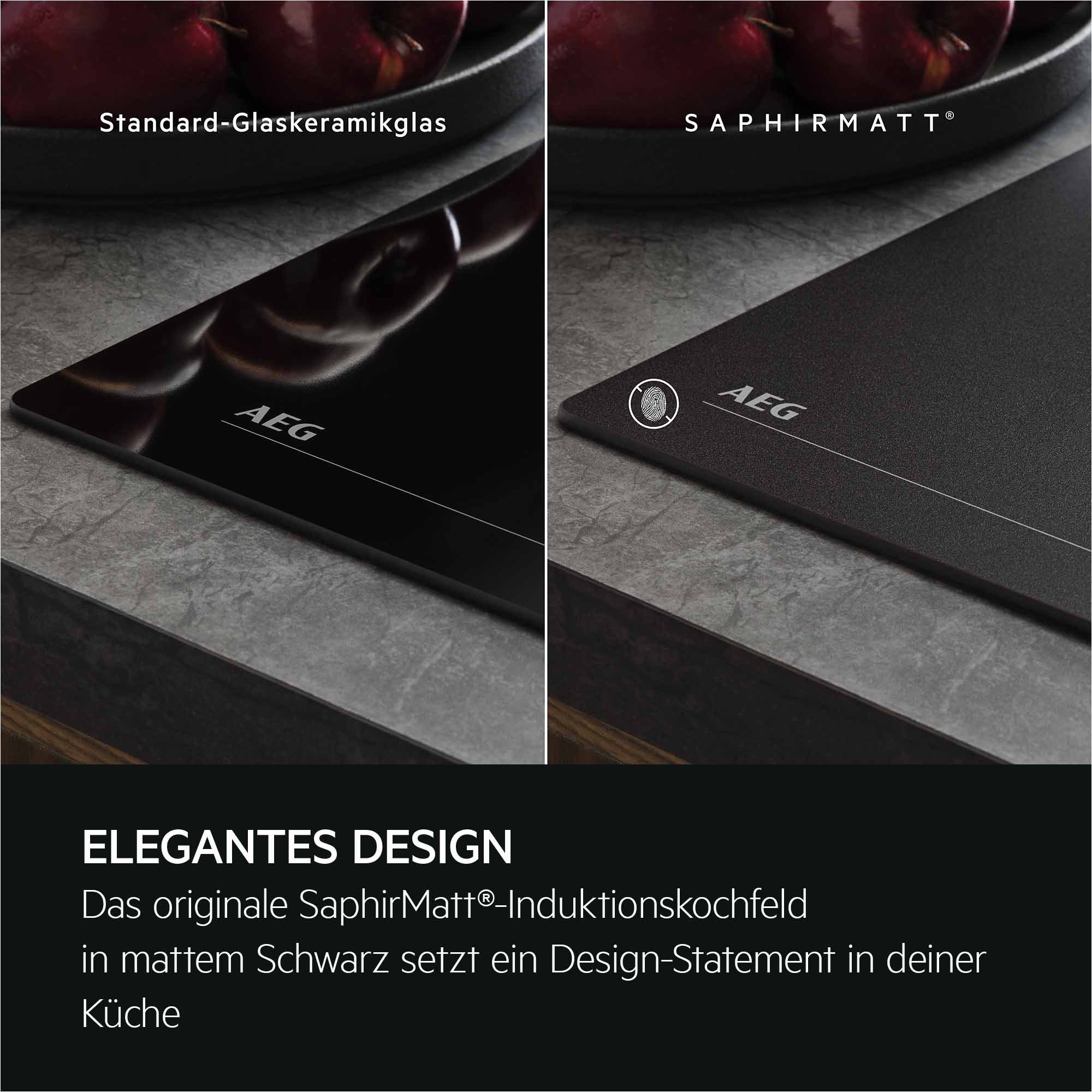 AEG Induktions-Kochfeld Serie 6000 TII84B0FFZ, Bis zu 10x weniger sichtbare Kratzer – Made in Germany – Bild 5 von 5