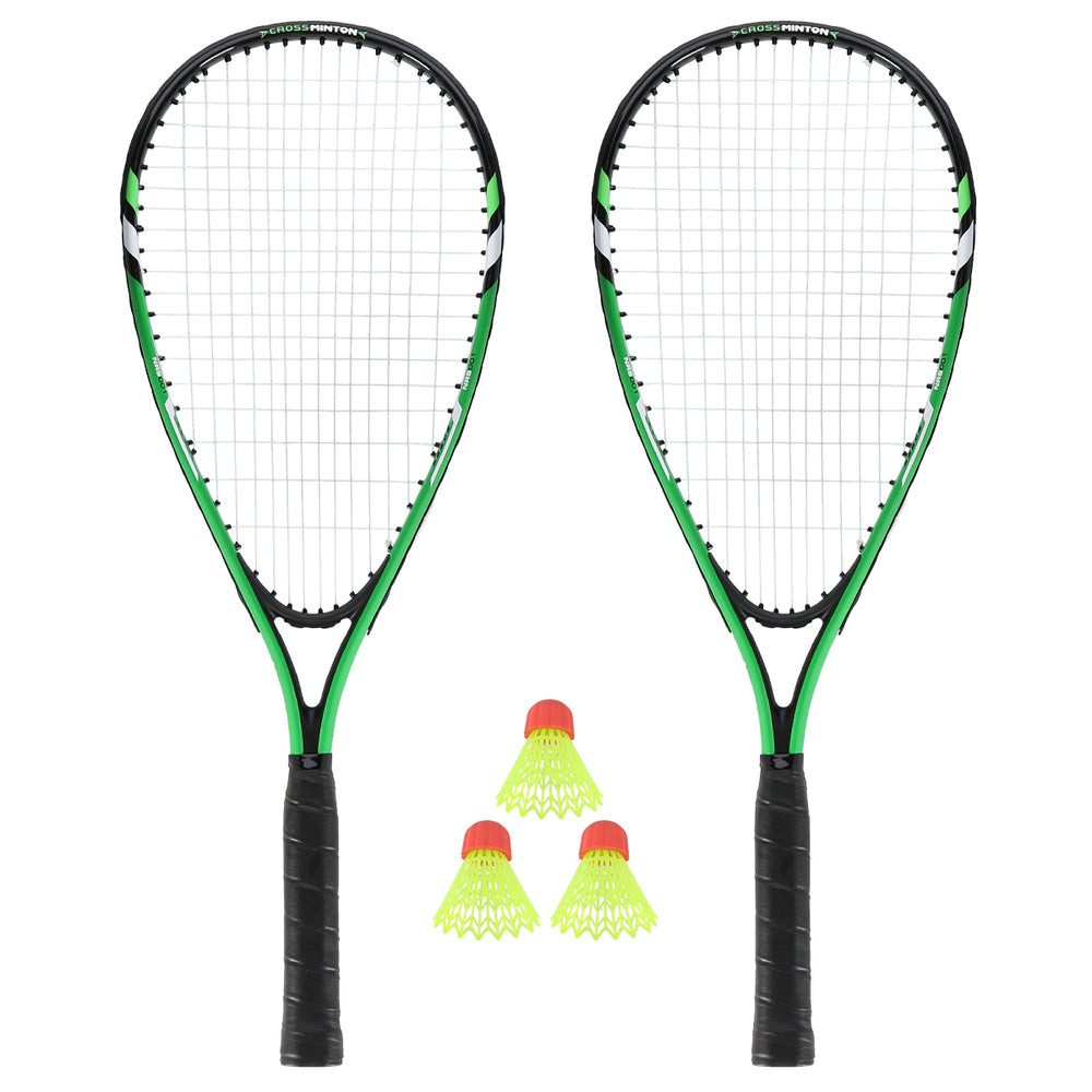 Nils Federball Crossminton Speedminton Schlägerset (Spar-Set, 2-St., 59 cm windbeständig), Windbeständig, wetterfest, inkl. Schutzhülle